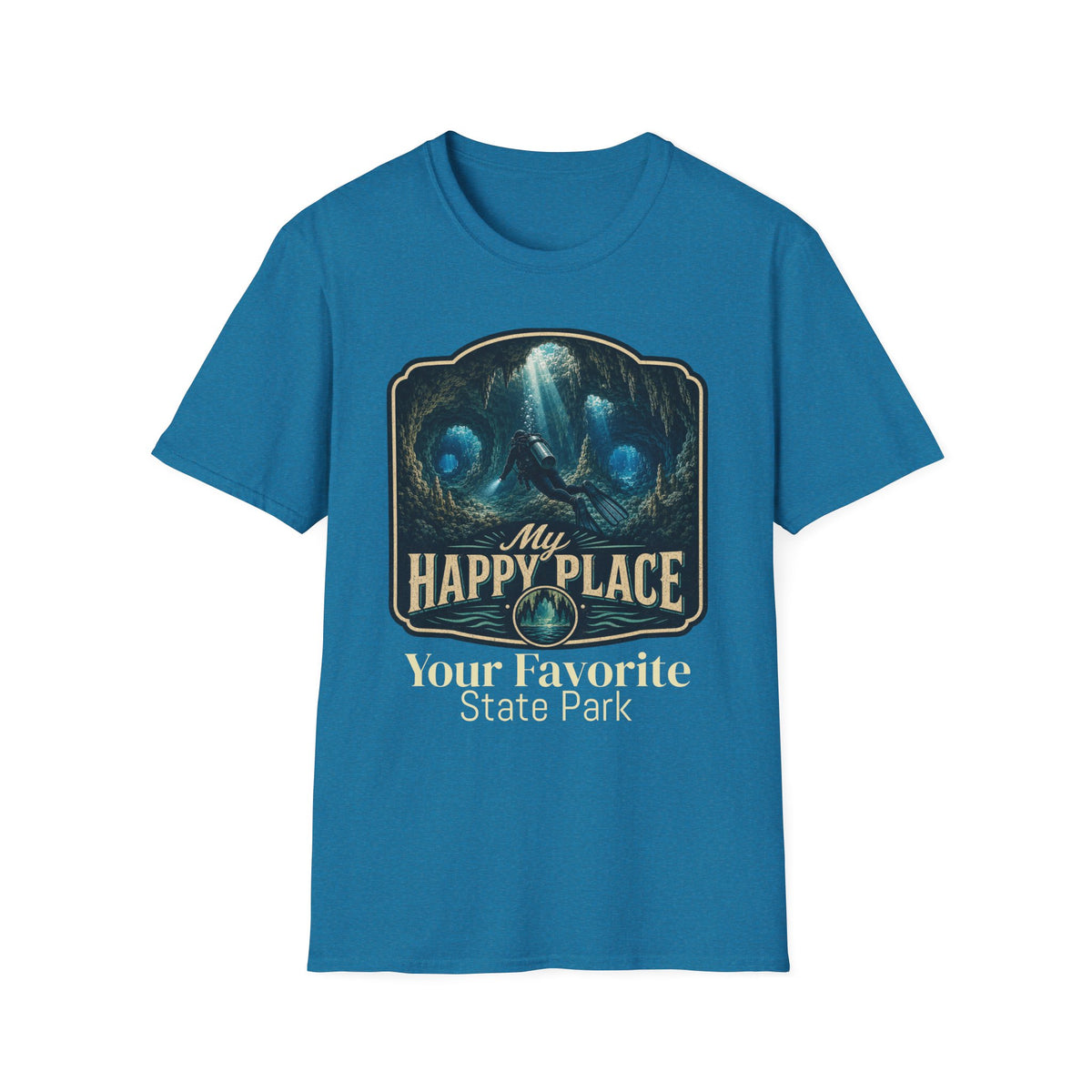CUSTOMIZABLE Cave- Retro SCUBA Tee