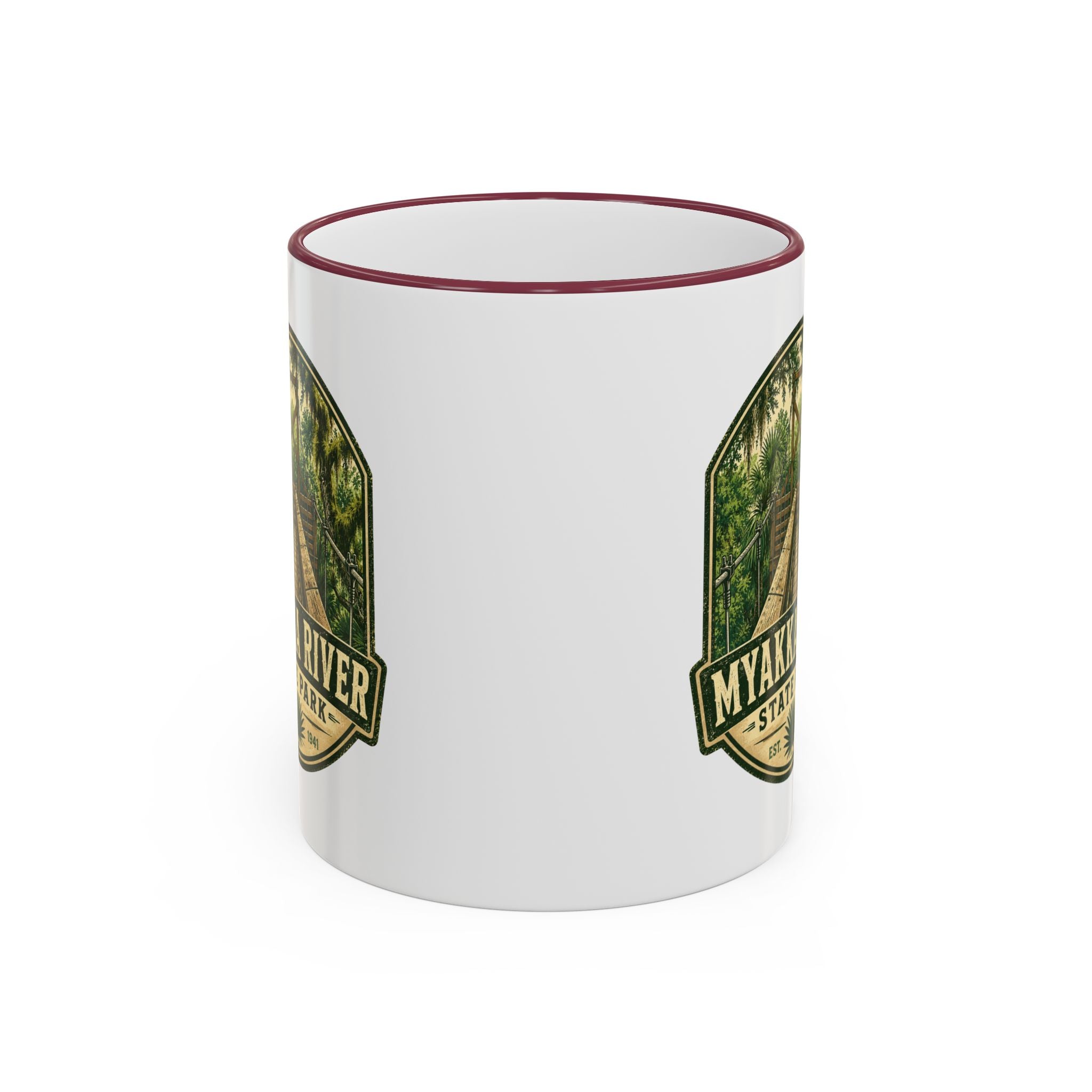 Myakka River Vintage Mug — Accent Rim & Handle 11oz/15oz