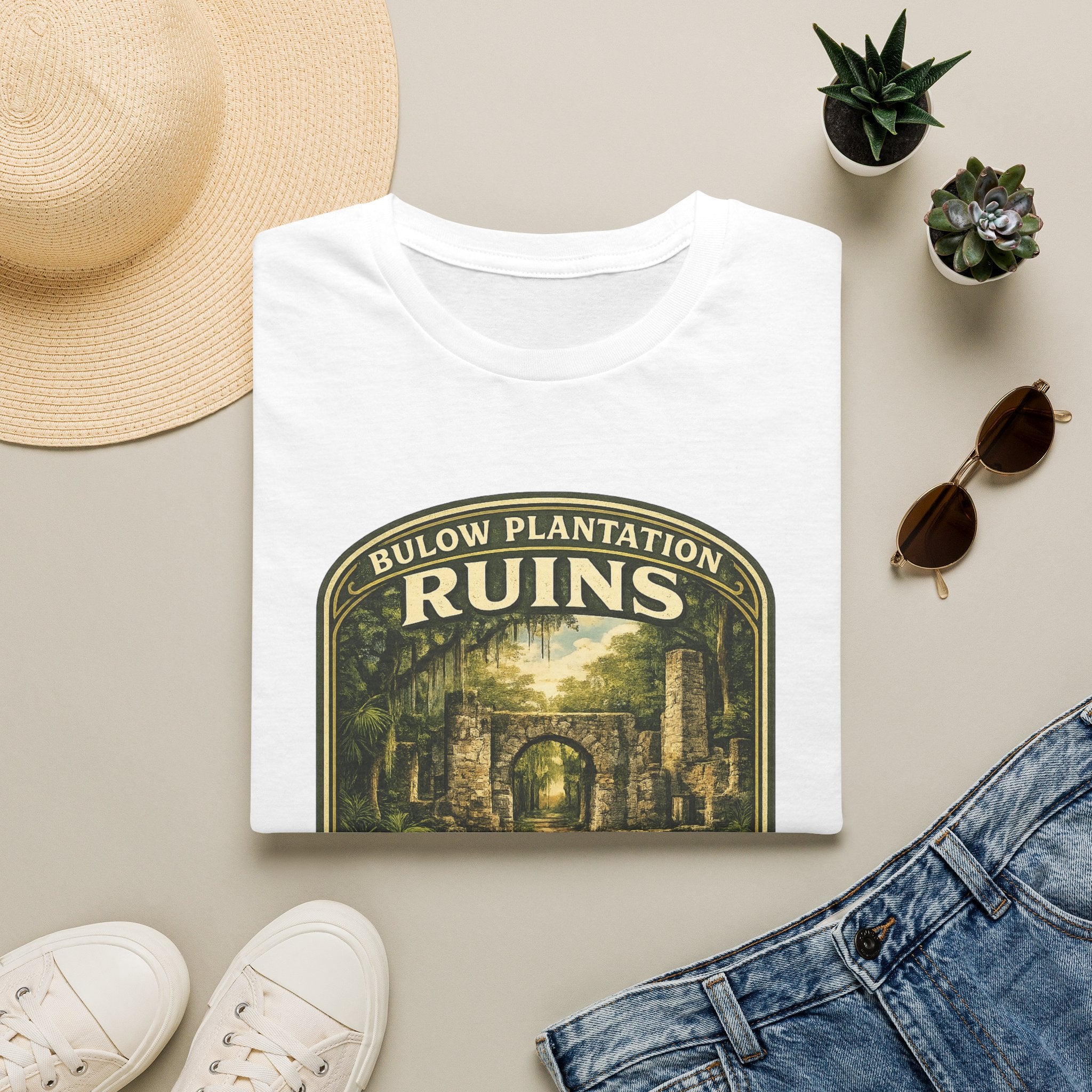 Bulow Plantation Ruins — Retro Tee