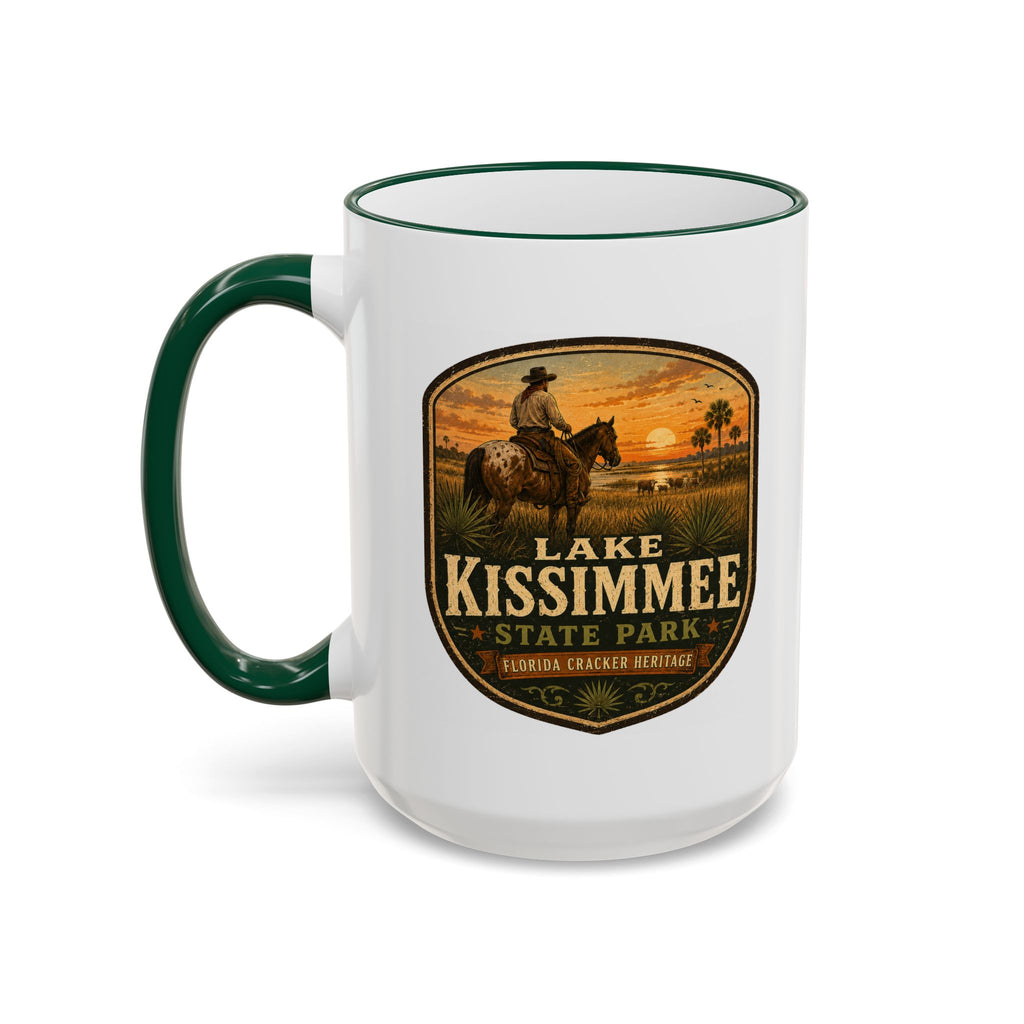 Lake Kissimmee Sunset Mug — Accent Rim & Handle 11oz/15oz