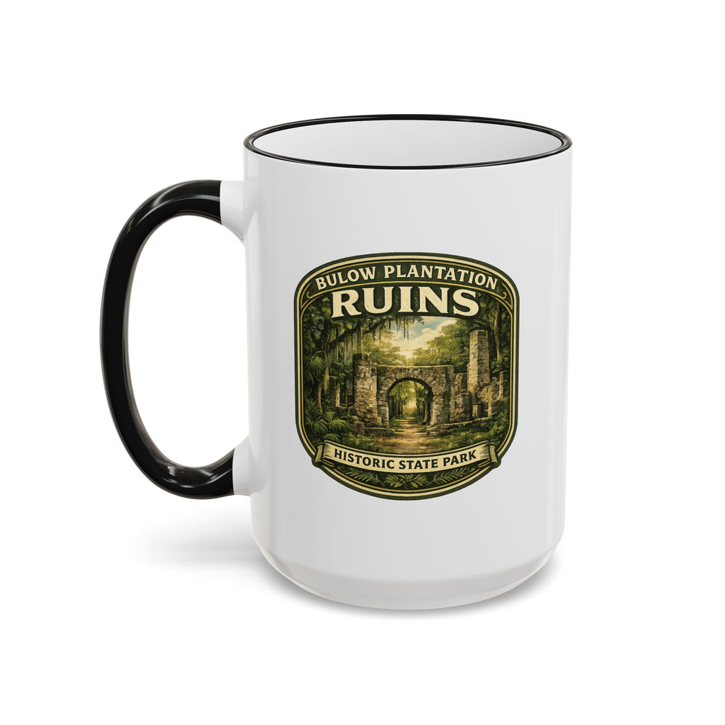 Bulow Ruins Vintage Mug — Accent Rim & Handle 11oz/15oz