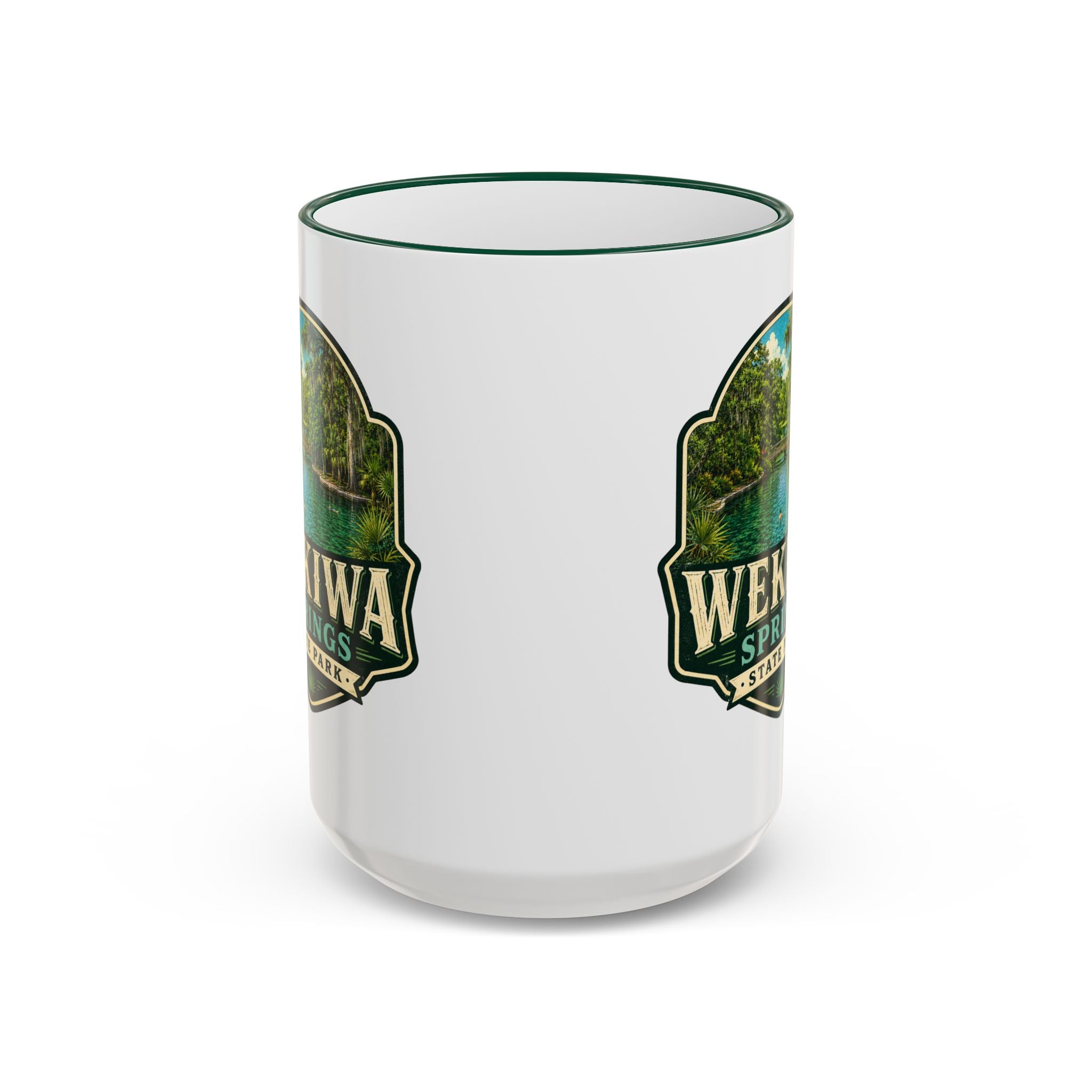 Wekiwa Springs Vintage Mug — Accent Rim & Handle 11oz/15oz