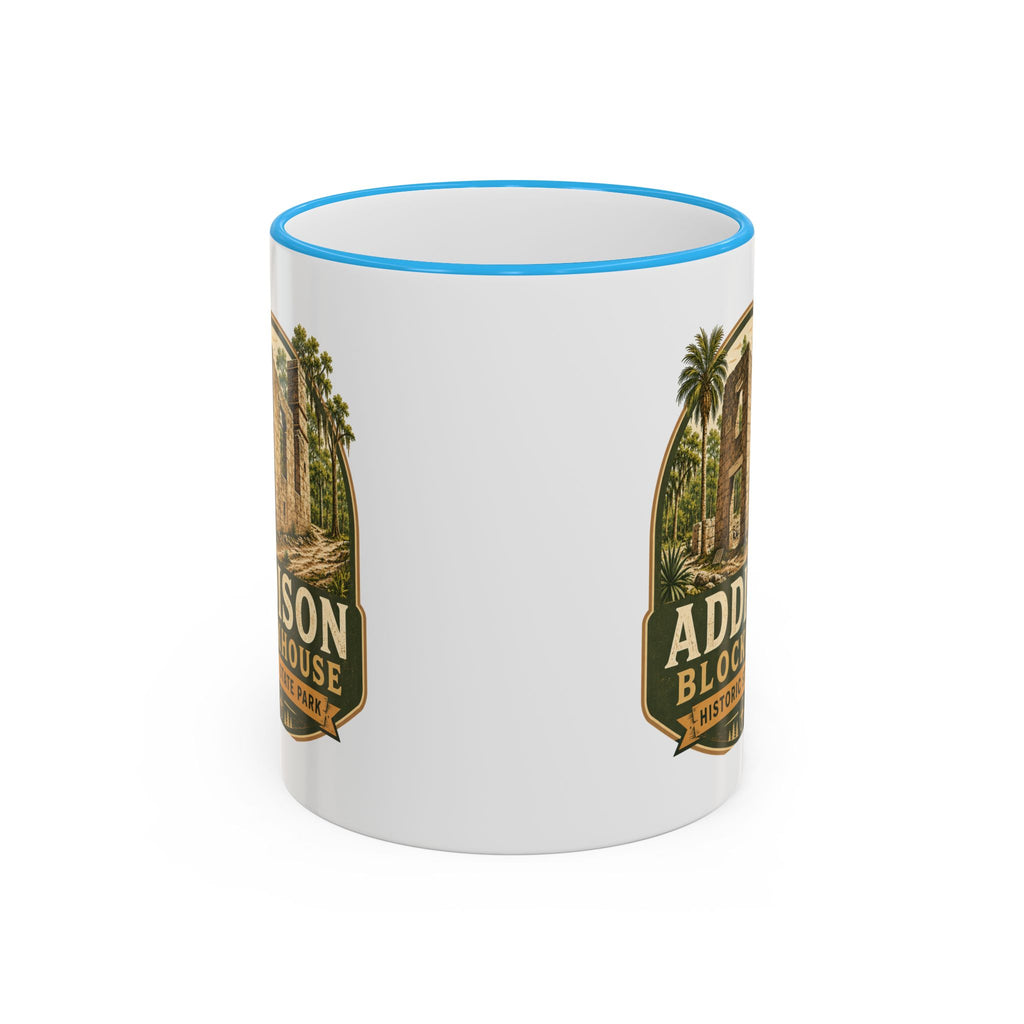 Addison Blockhouse Vintage Mug — Accent Rim & Handle 11oz/15oz