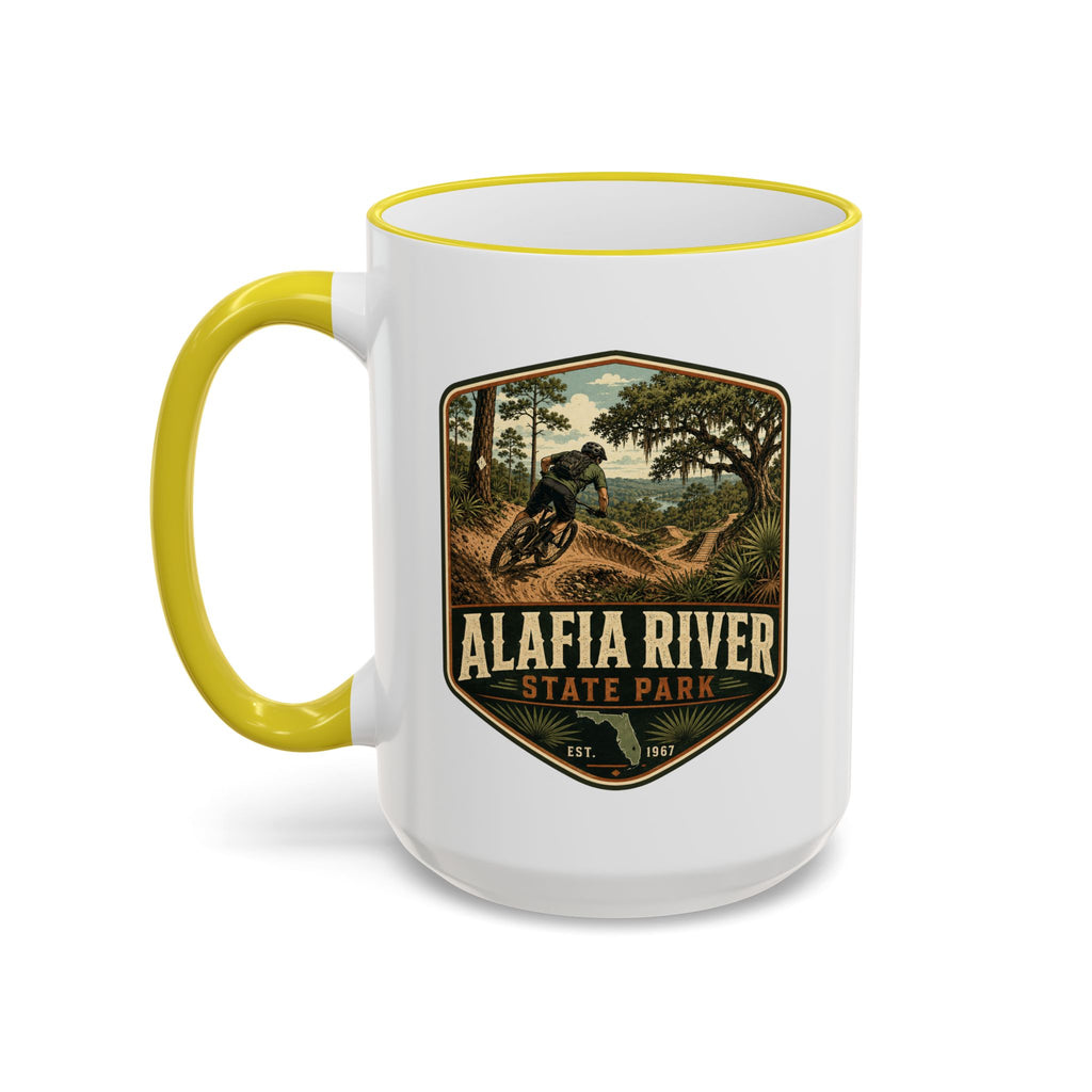 Alafia River Vintage Mug — Accent Rim & Handle 11oz/15oz