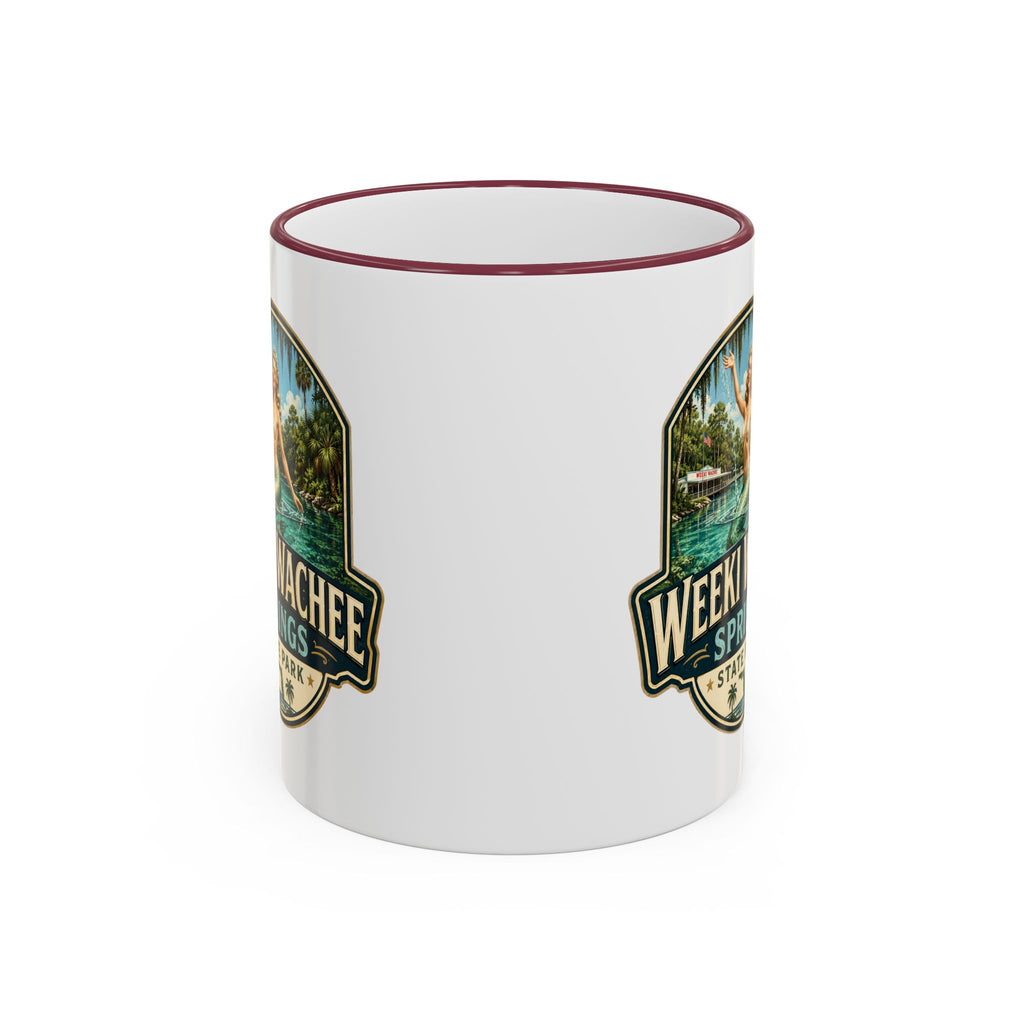 Weeki Wachee Vintage Mug — Accent Rim & Handle 11oz/15oz
