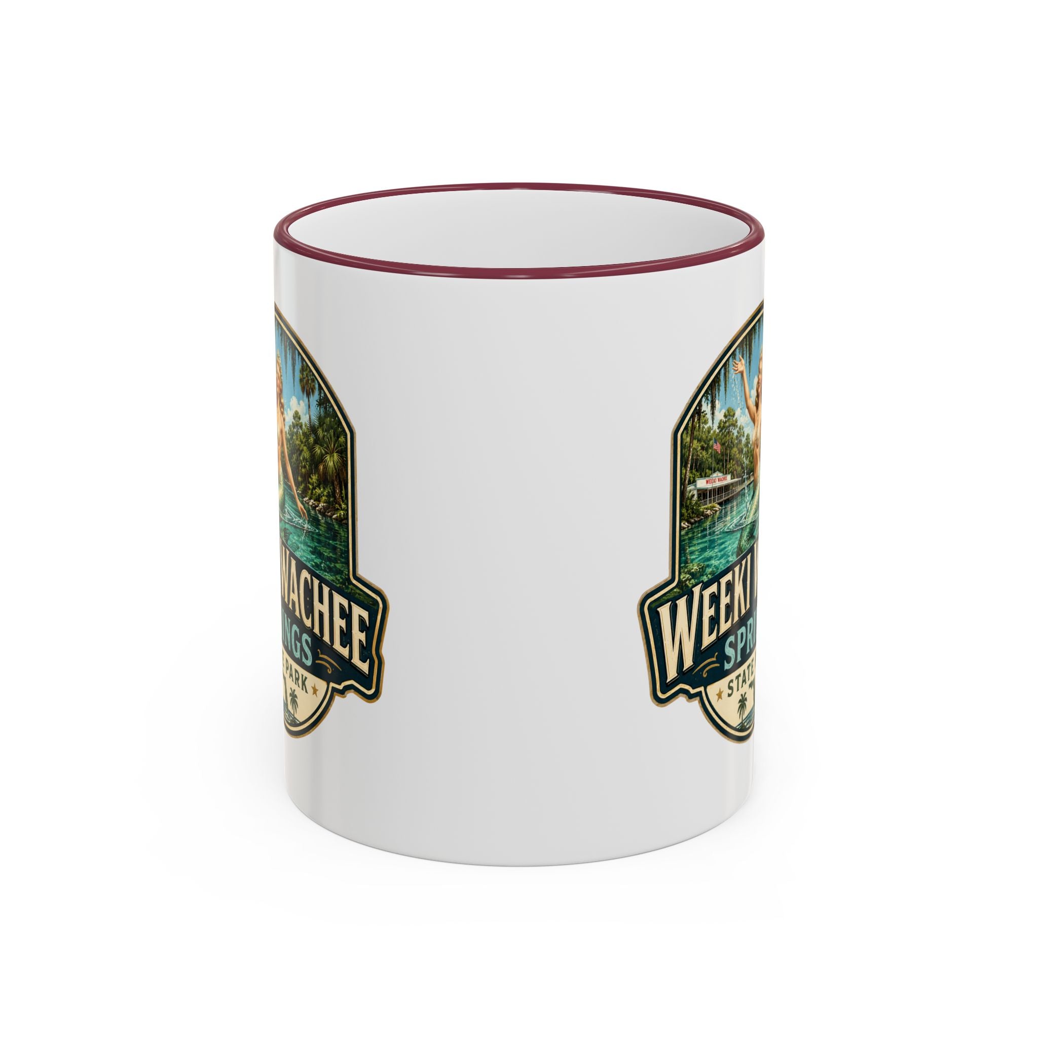 Weeki Wachee Vintage Mug — Accent Rim & Handle 11oz/15oz