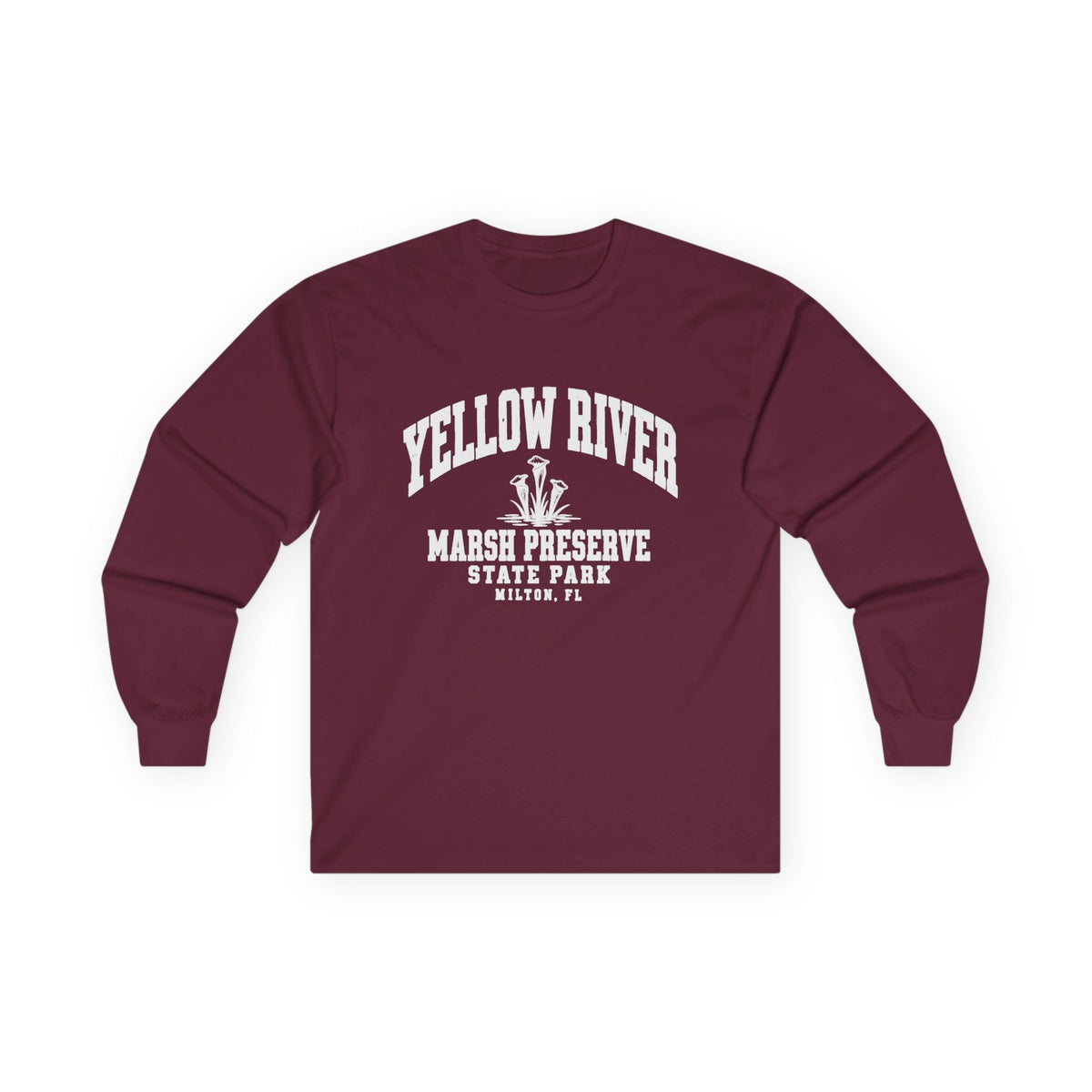 Vintage Florida Wetlands Park Emblem- Long Sleeve Tee