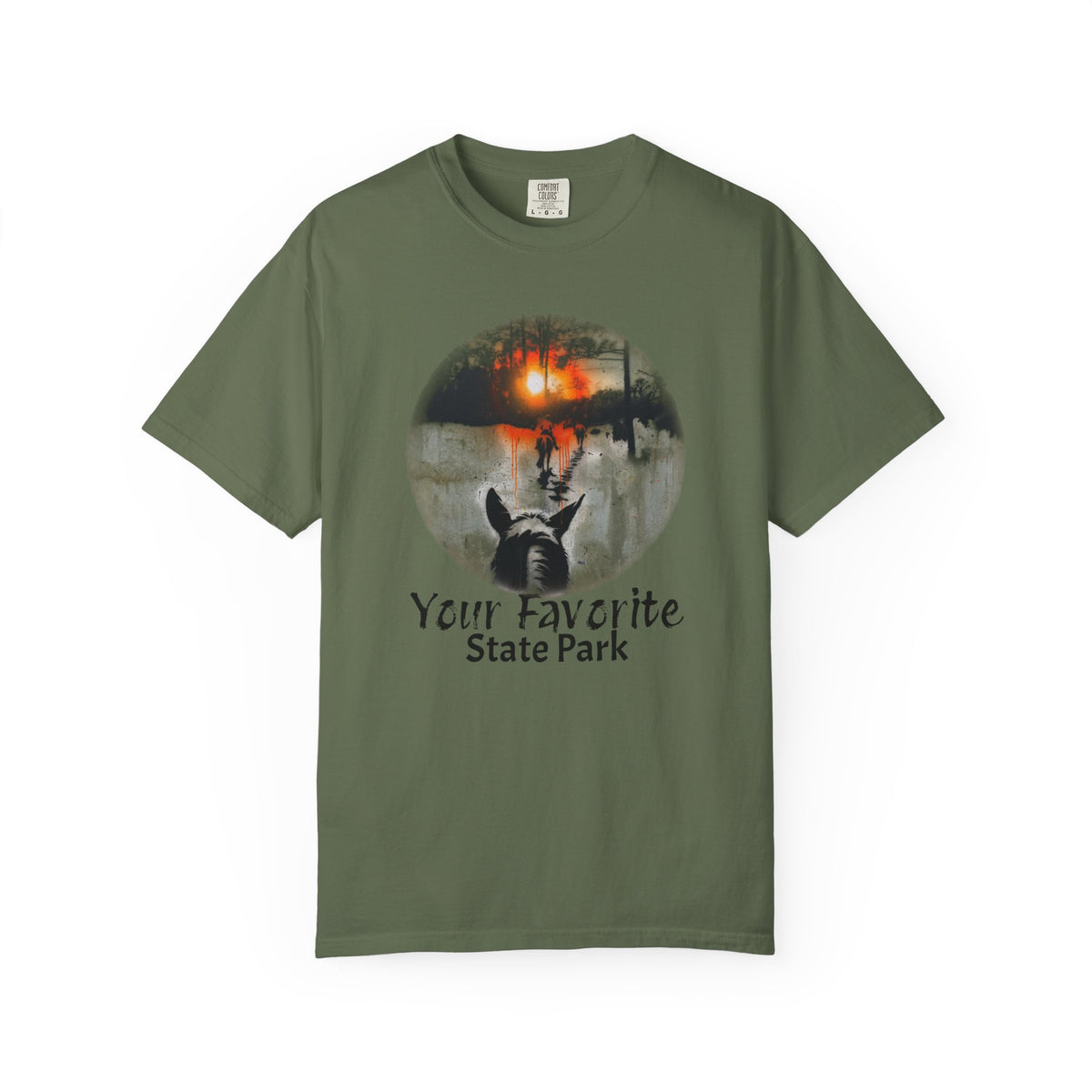 CUSTOMIZABLE Graffiti Sunset Trail Ride T-shirt