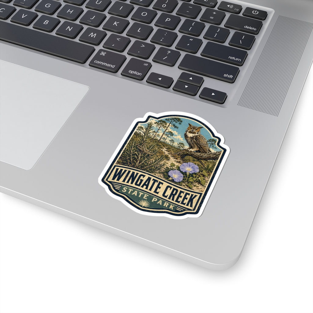 Wingate Creek State Park Sticker — Vintage Owl Nature Decal