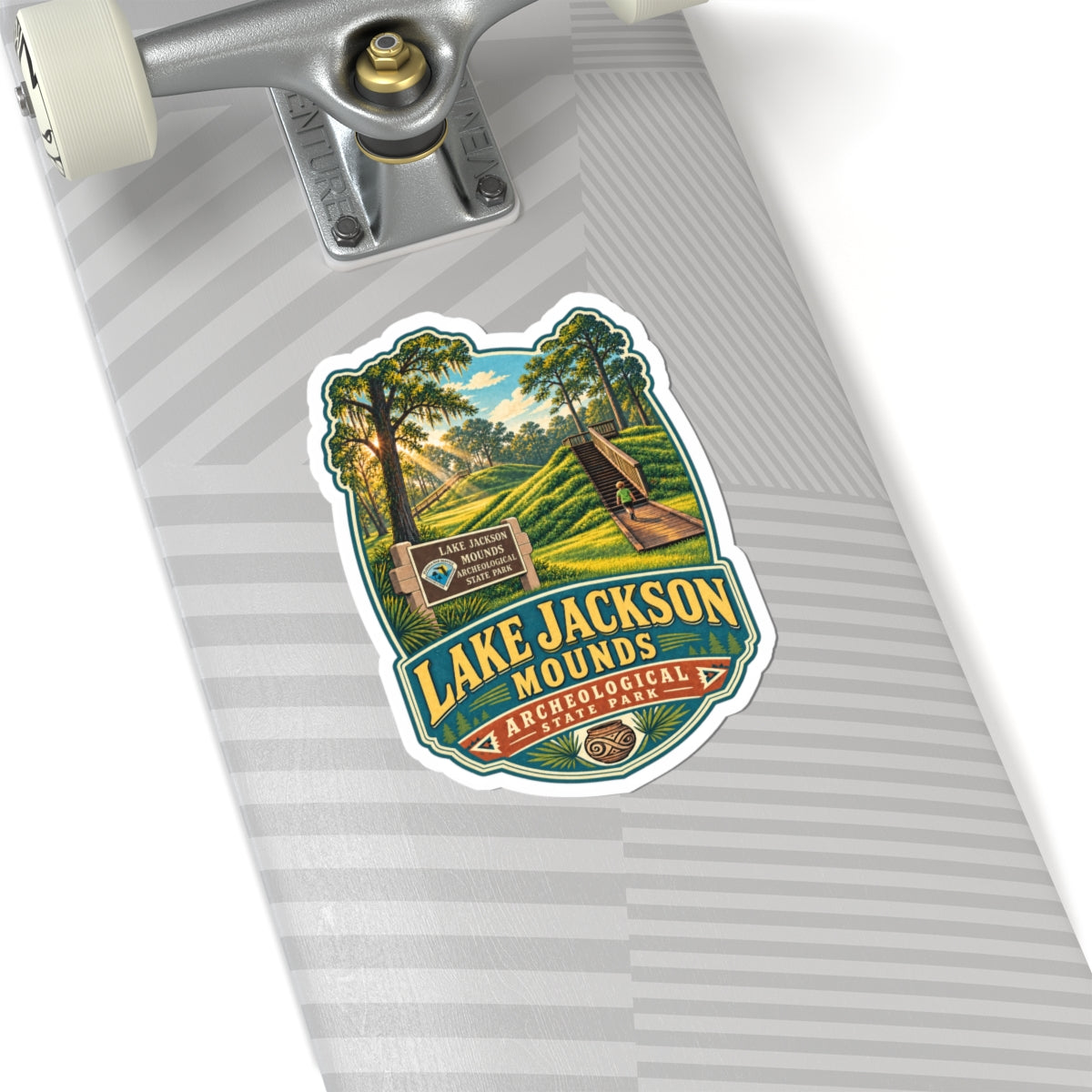 Lake Jackson Mounds State Park Sticker – Scenic Kiss-Cut Vinyl Decal