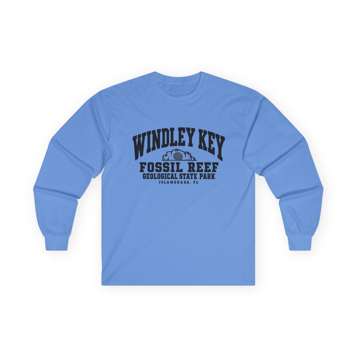 Windley Key Fossil Reef Geological State Park Logo- Long Sleeve Tee