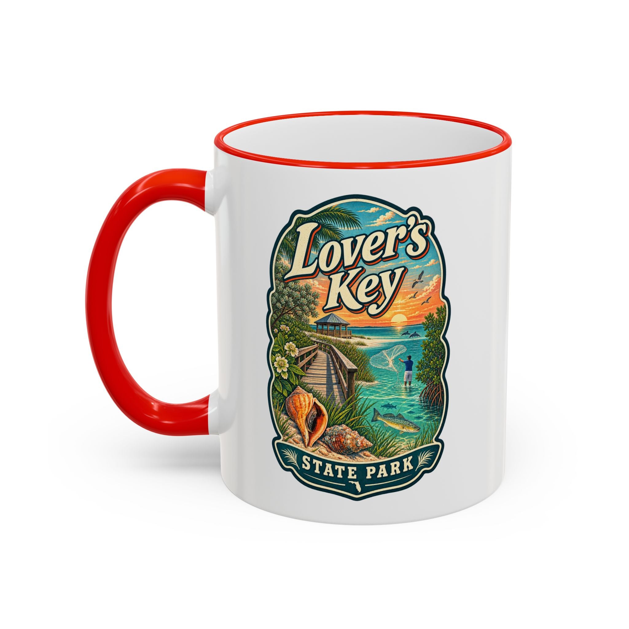 Lovers Key Accent Rim & Handle 11oz/15oz