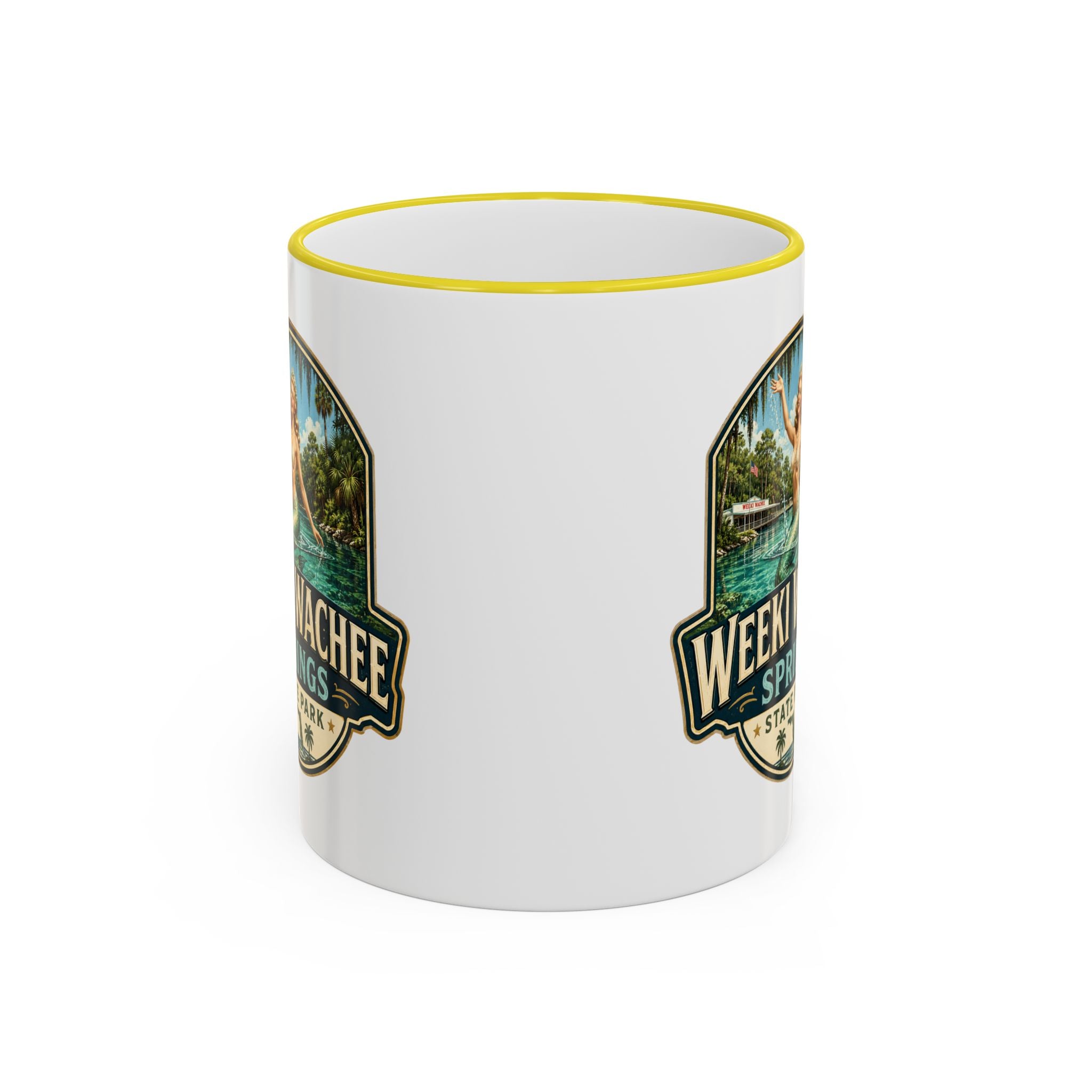 Weeki Wachee Vintage Mug — Accent Rim & Handle 11oz/15oz