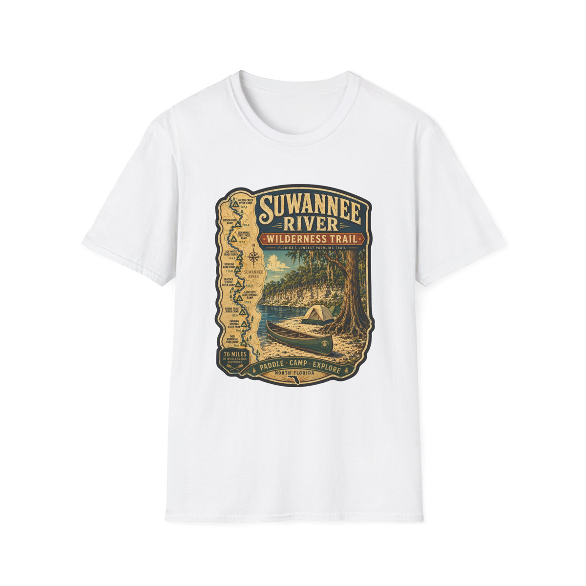 Suwannee River Wilderness Trail - Retro Tee