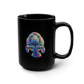Manatee Springs Colorful Manatee 15oz Black Mug