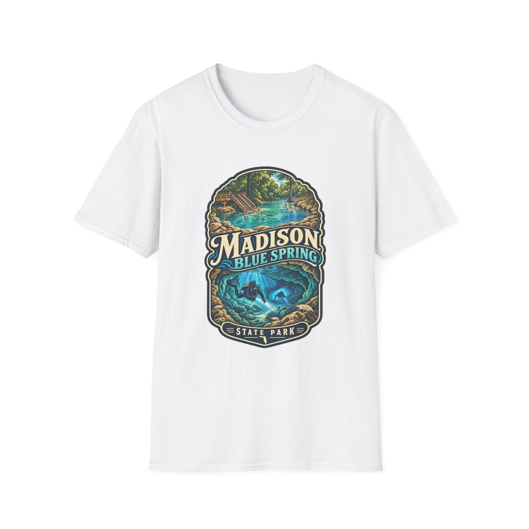 Madison Blue Spring- Retro Tee