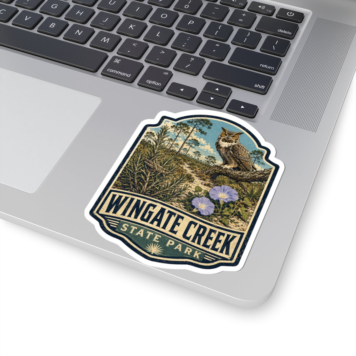 Wingate Creek State Park Sticker — Vintage Owl Nature Decal