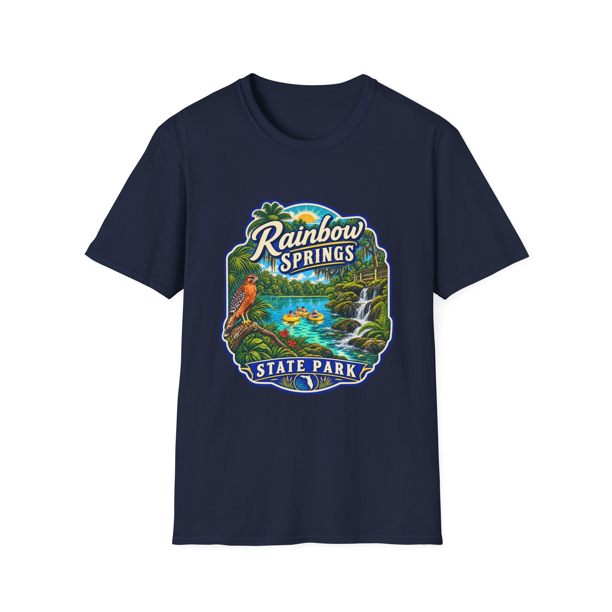 Rainbow Springs- Retro Tee