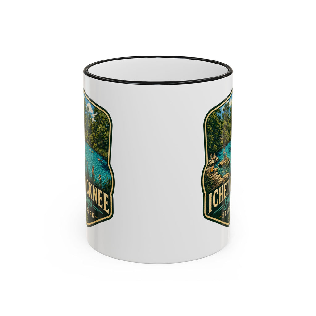Ichetucknee Springs Vintage Mug — Accent Rim & Handle 11oz/15oz