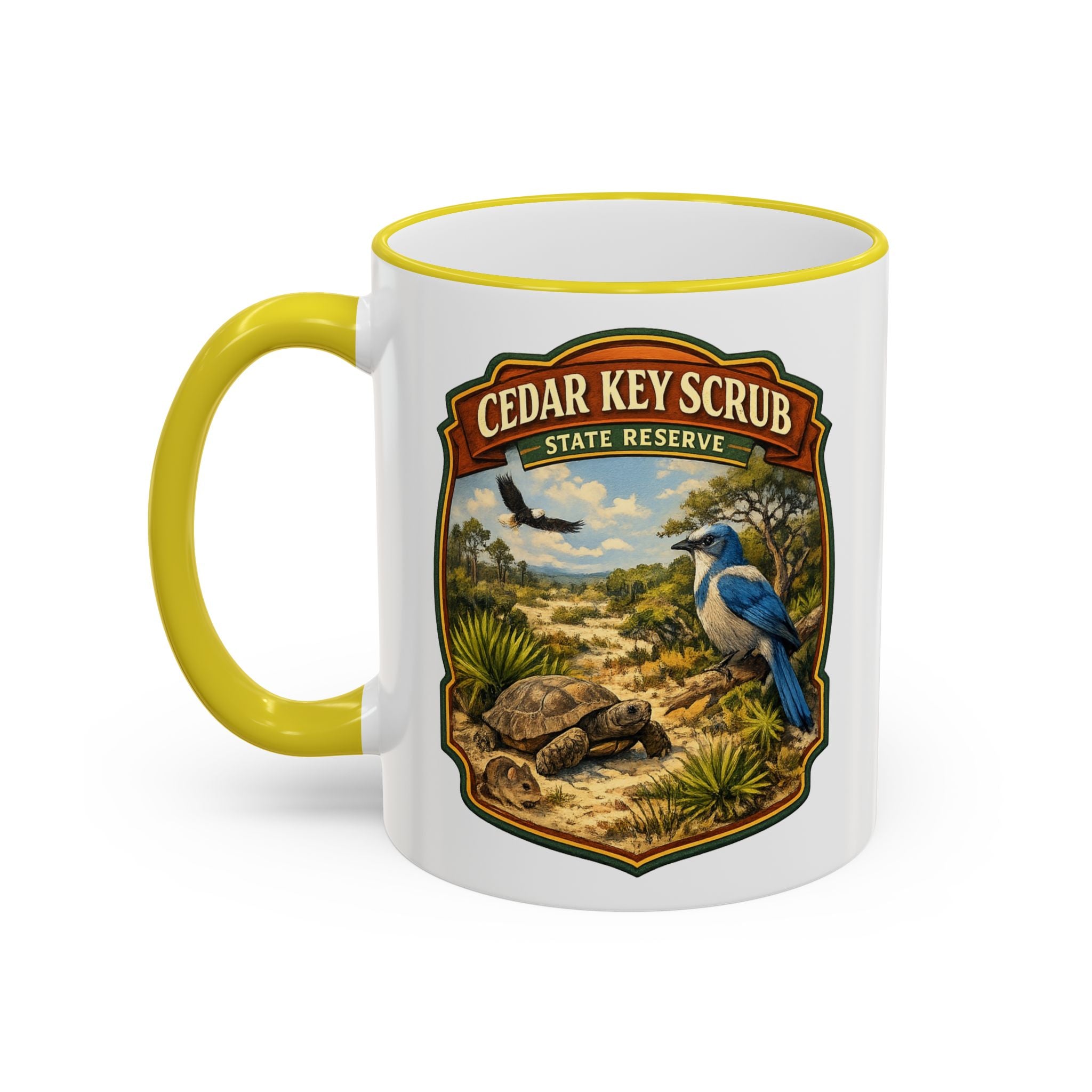 Cedar Key Scrub Accent Rim & Handle 11oz/15oz