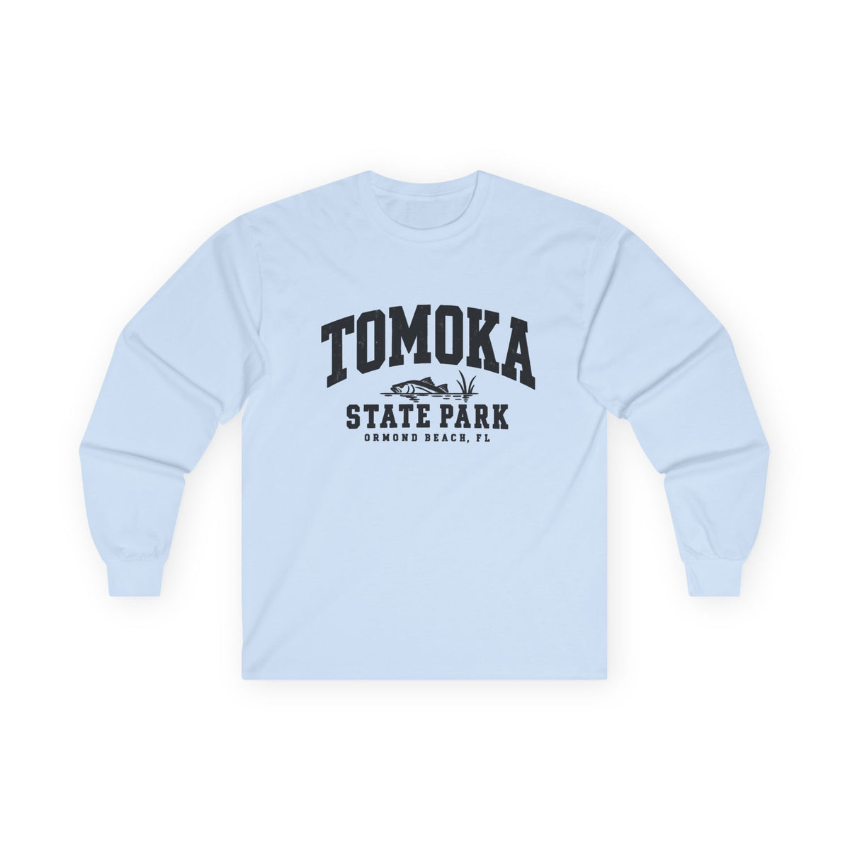 Tomoka State Park Fish Logo- Long Sleeve Tee