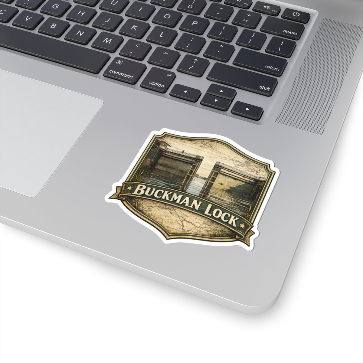 Buckman Lock Vintage Canal Sticker — Kiss-Cut Vinyl Decal