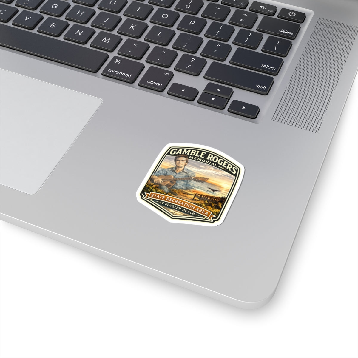 Gamble Rogers Memorial State Recreation Area Sticker — Vintage Beach Guitar Decal