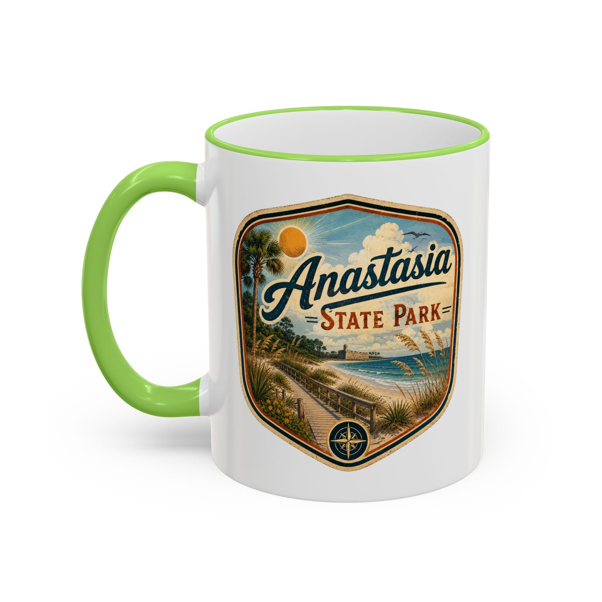 Anastasia Vintage Mug — Accent Rim & Handle 11oz/15oz