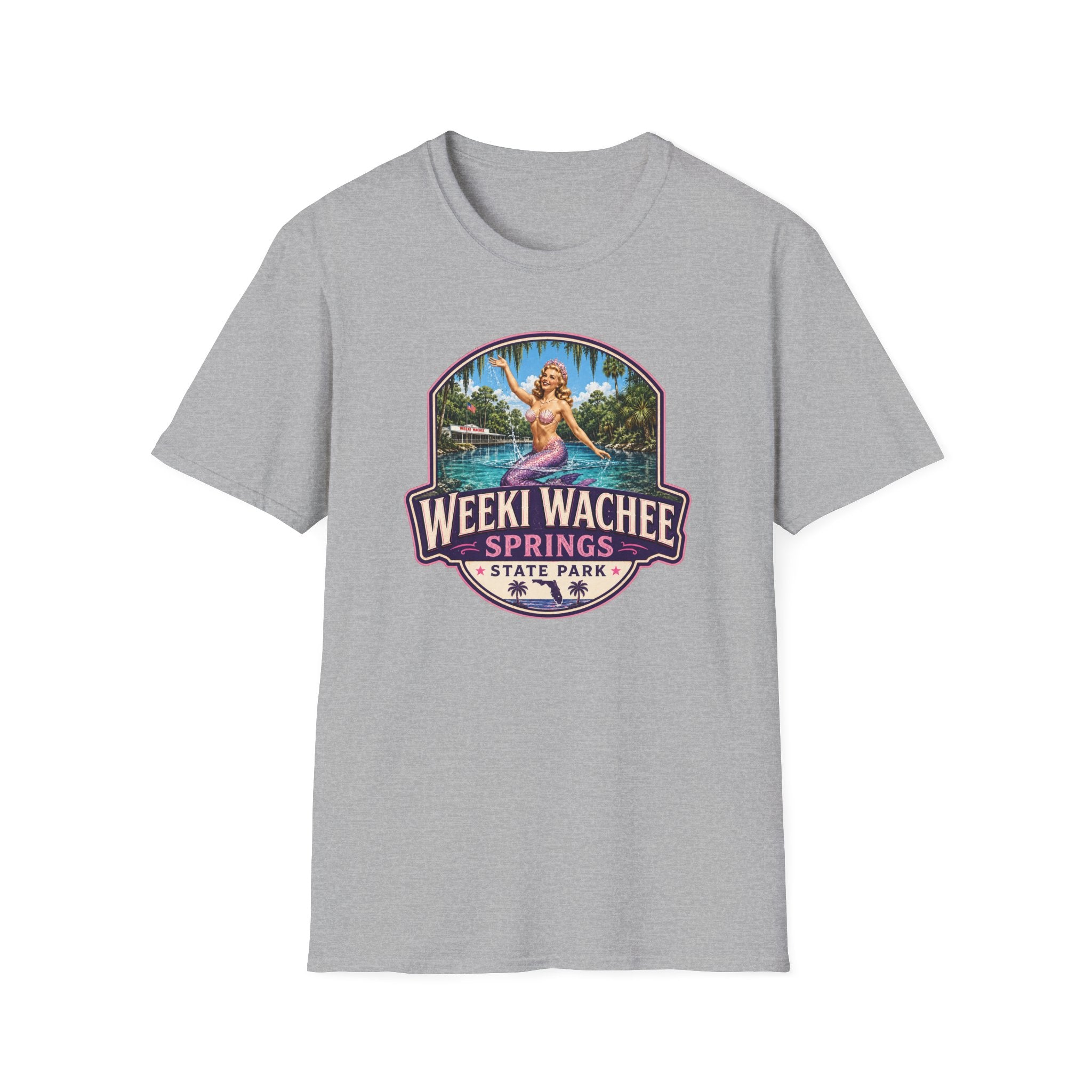 Weeki Wachee Springs — Retro Tee Pink