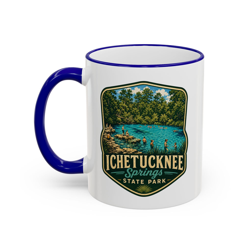 Ichetucknee Springs Vintage Mug — Accent Rim & Handle 11oz/15oz
