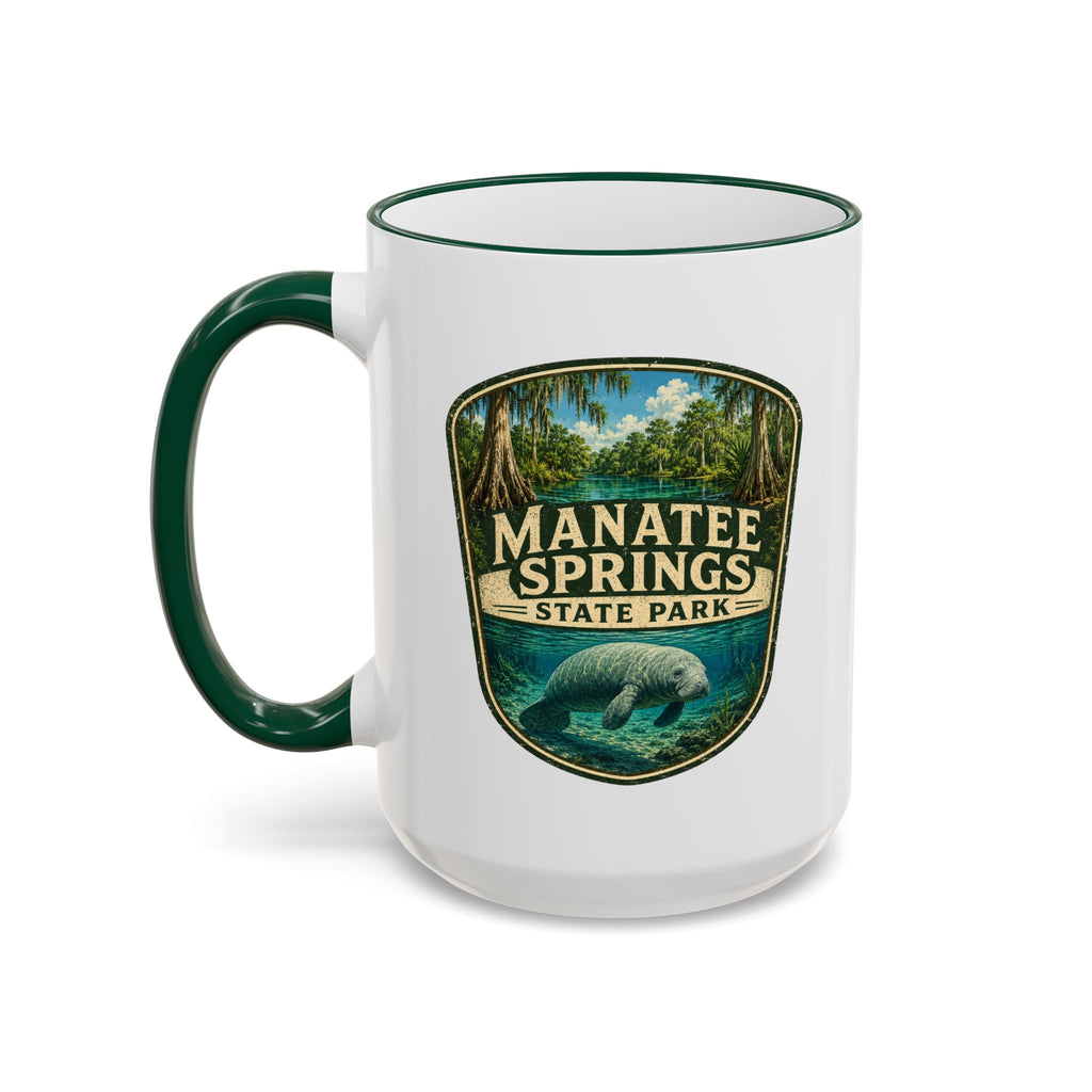 Manatee Springs Manatee Mug — Accent Rim & Handle 11oz/15oz