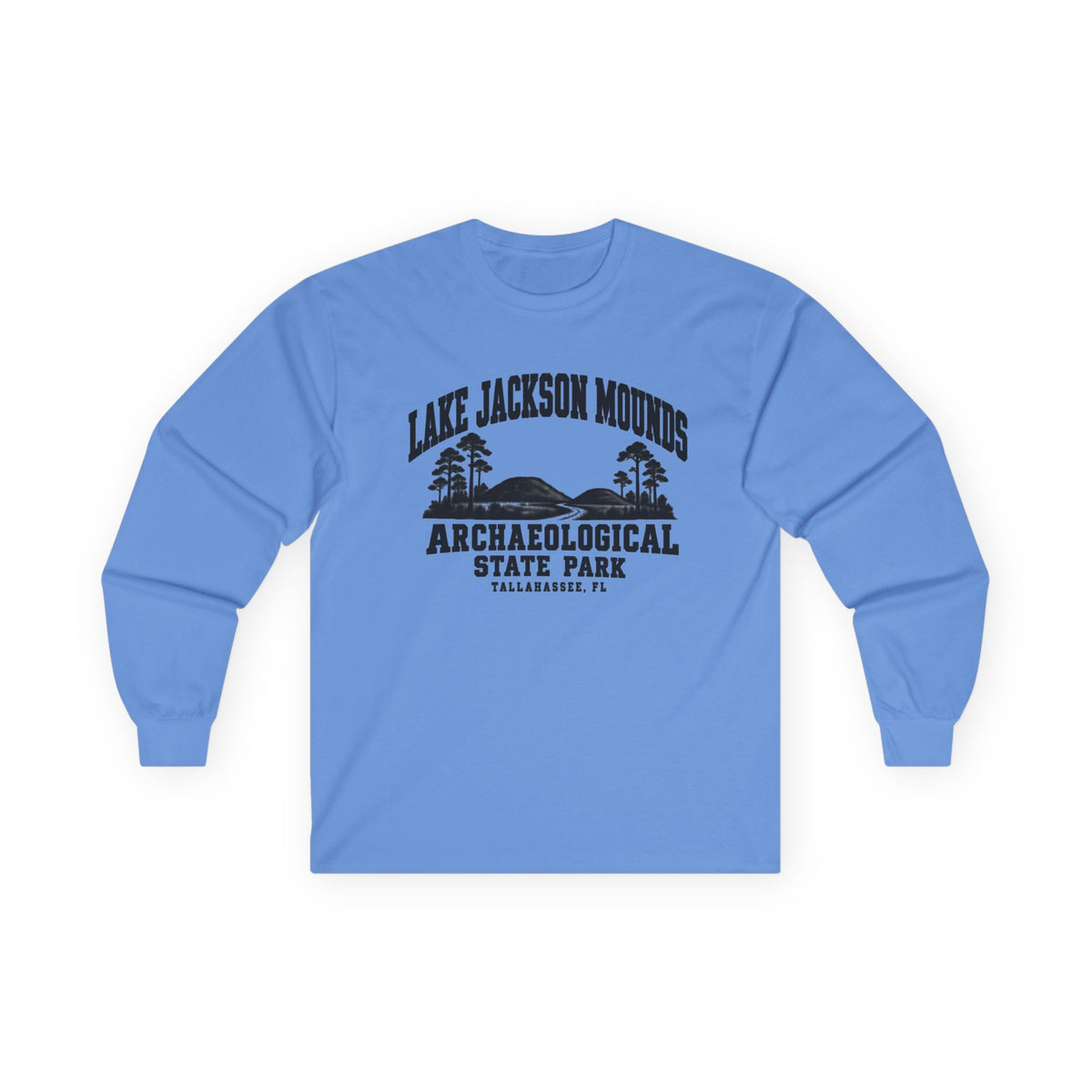 Lake Jackson Mounds Archaeological State Park Logo- Long Sleeve Tee