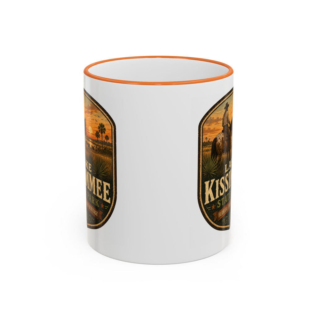 Lake Kissimmee Sunset Mug — Accent Rim & Handle 11oz/15oz