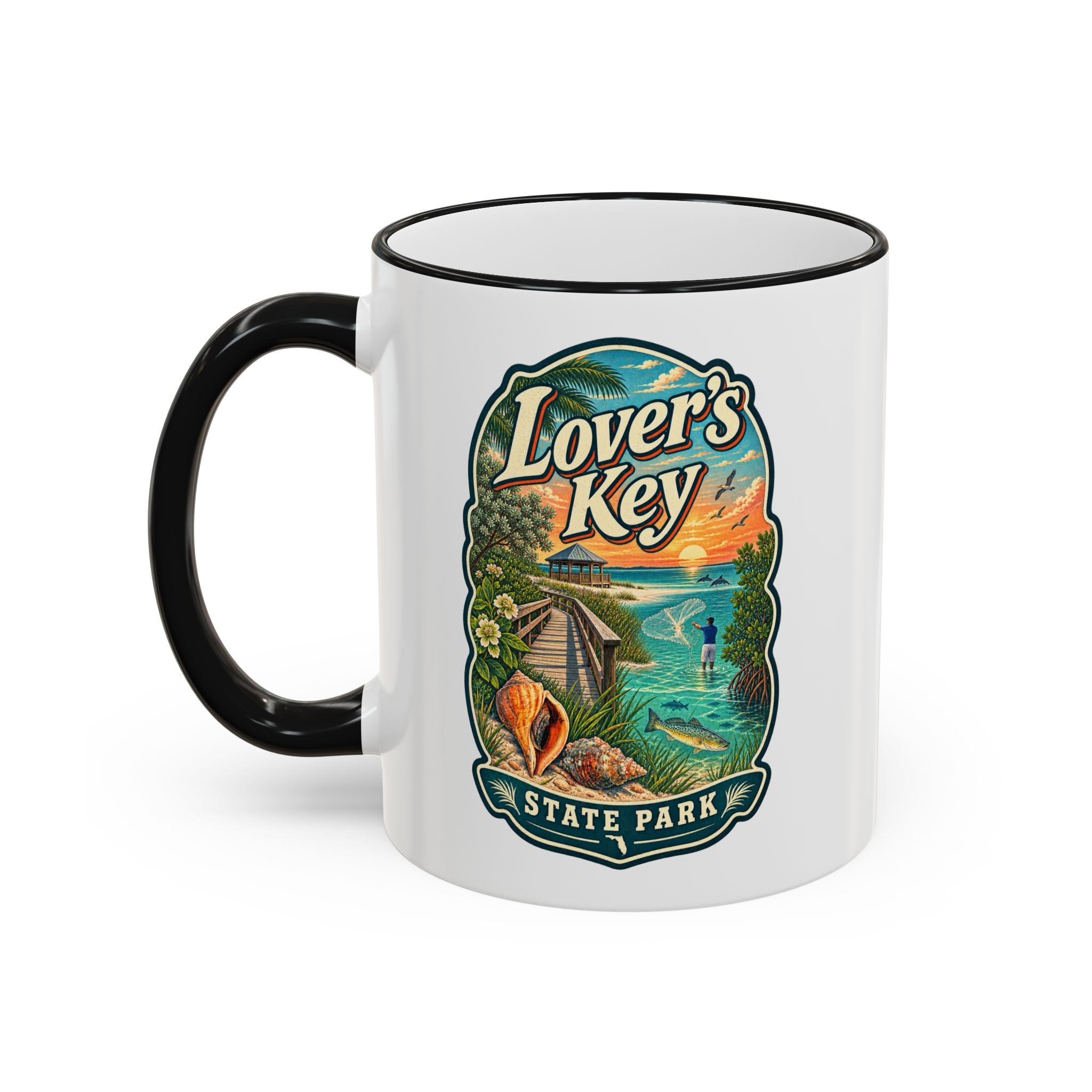 Lovers Key Accent Rim & Handle 11oz/15oz