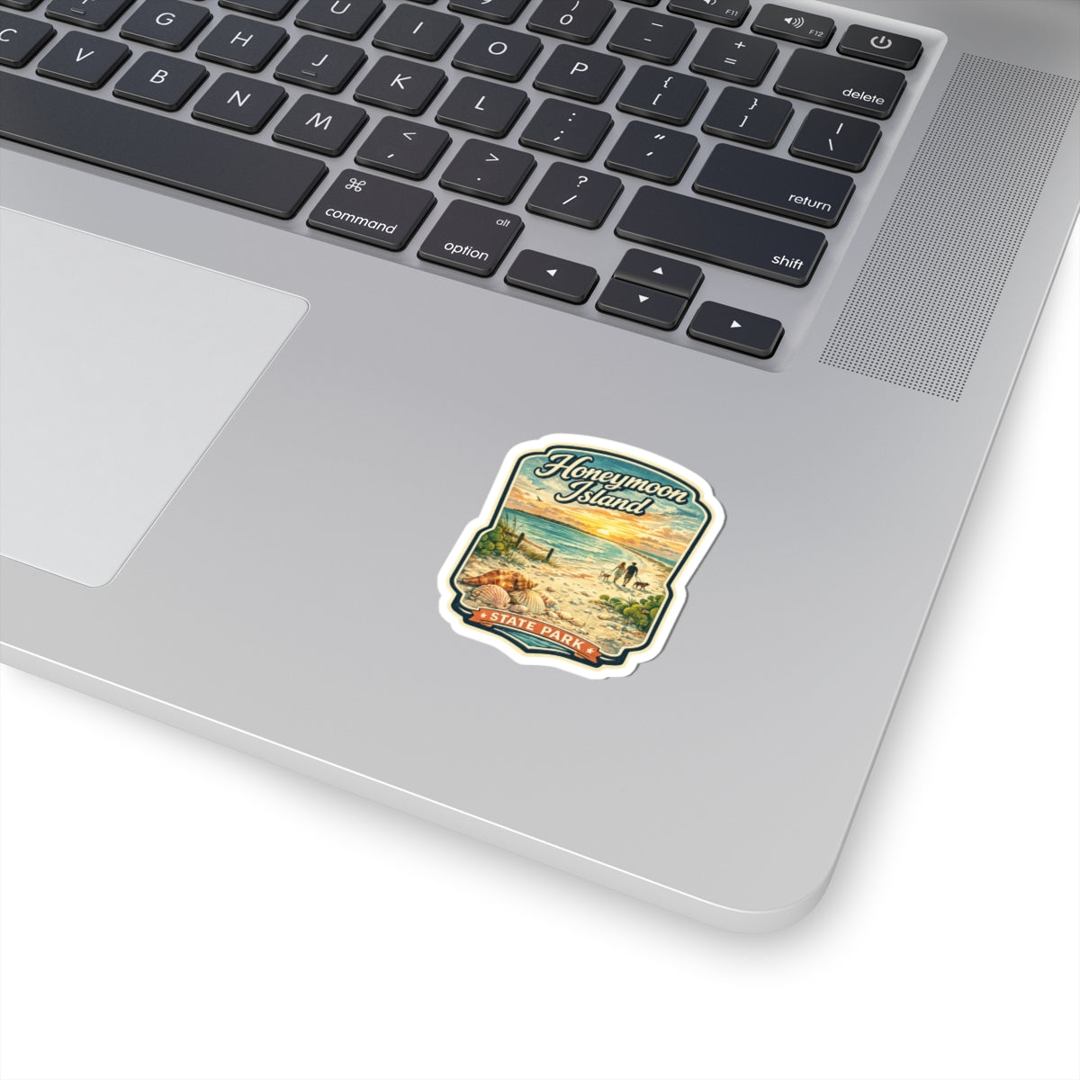 Honeymoon Island State Park Beach Sticker — Vintage Coastal Travel Decal