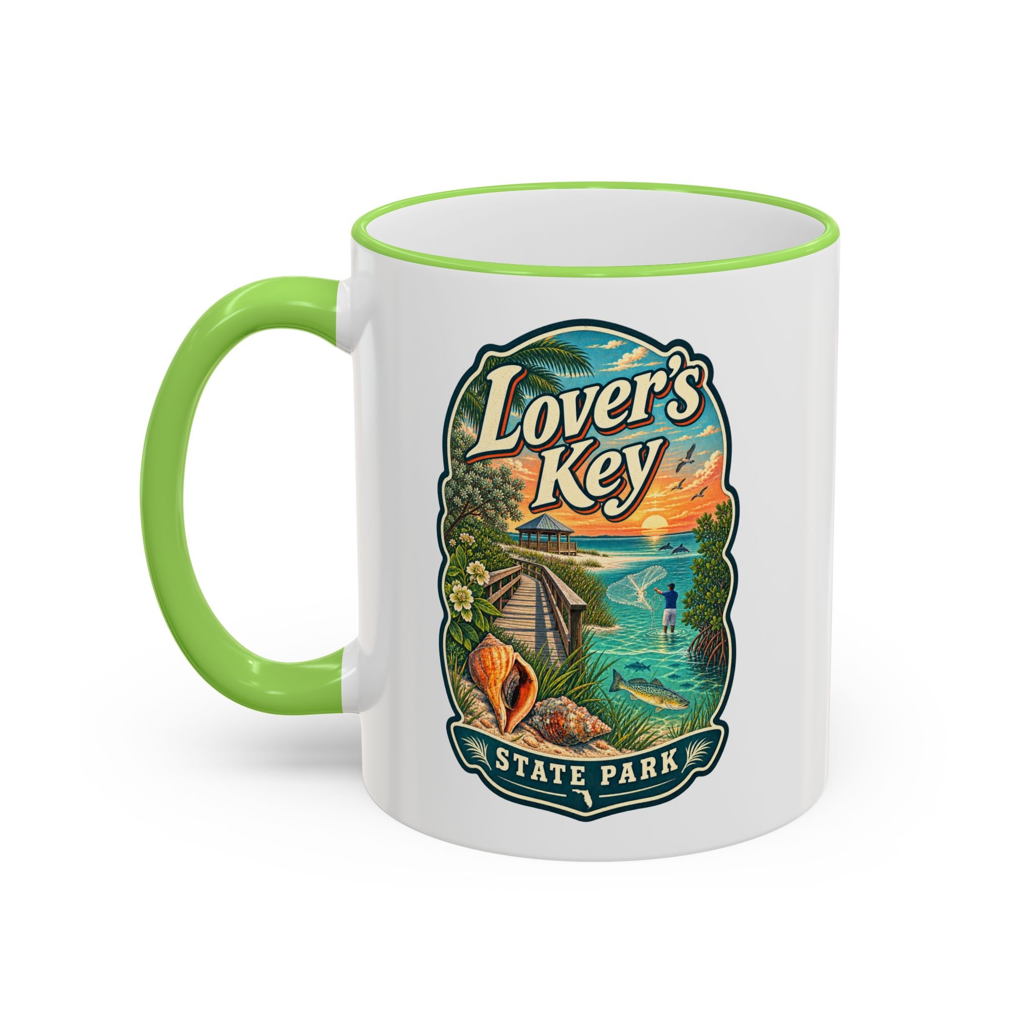 Lovers Key Accent Rim & Handle 11oz/15oz