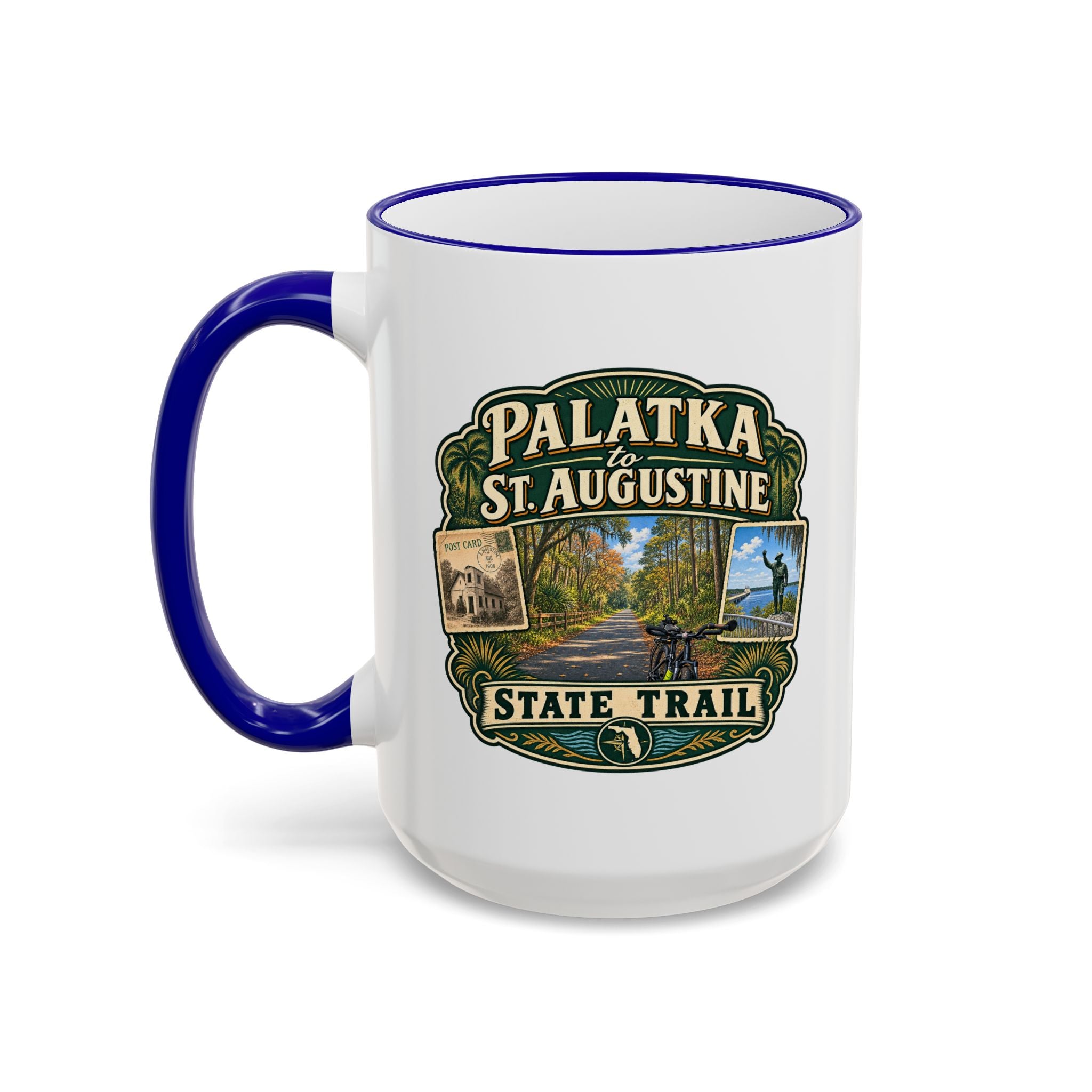 Palatka-to-St. Augustine Accent Rim & Handle 11oz/15oz