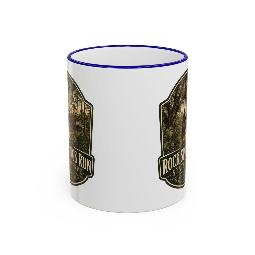 Rock Springs Run Vintage Mug — Accent Rim & Handle 11oz/15oz