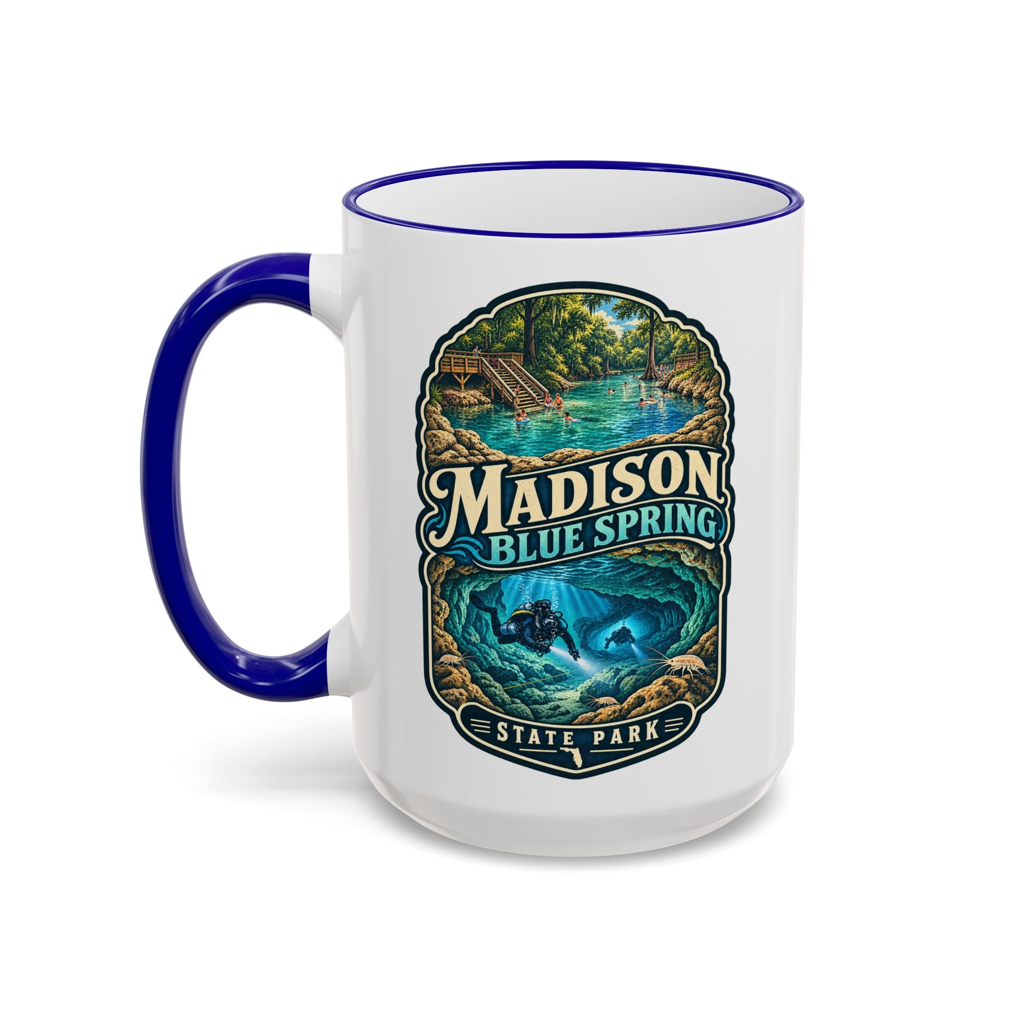 Madison Blue Spring Accent Rim & Handle 11oz/15oz