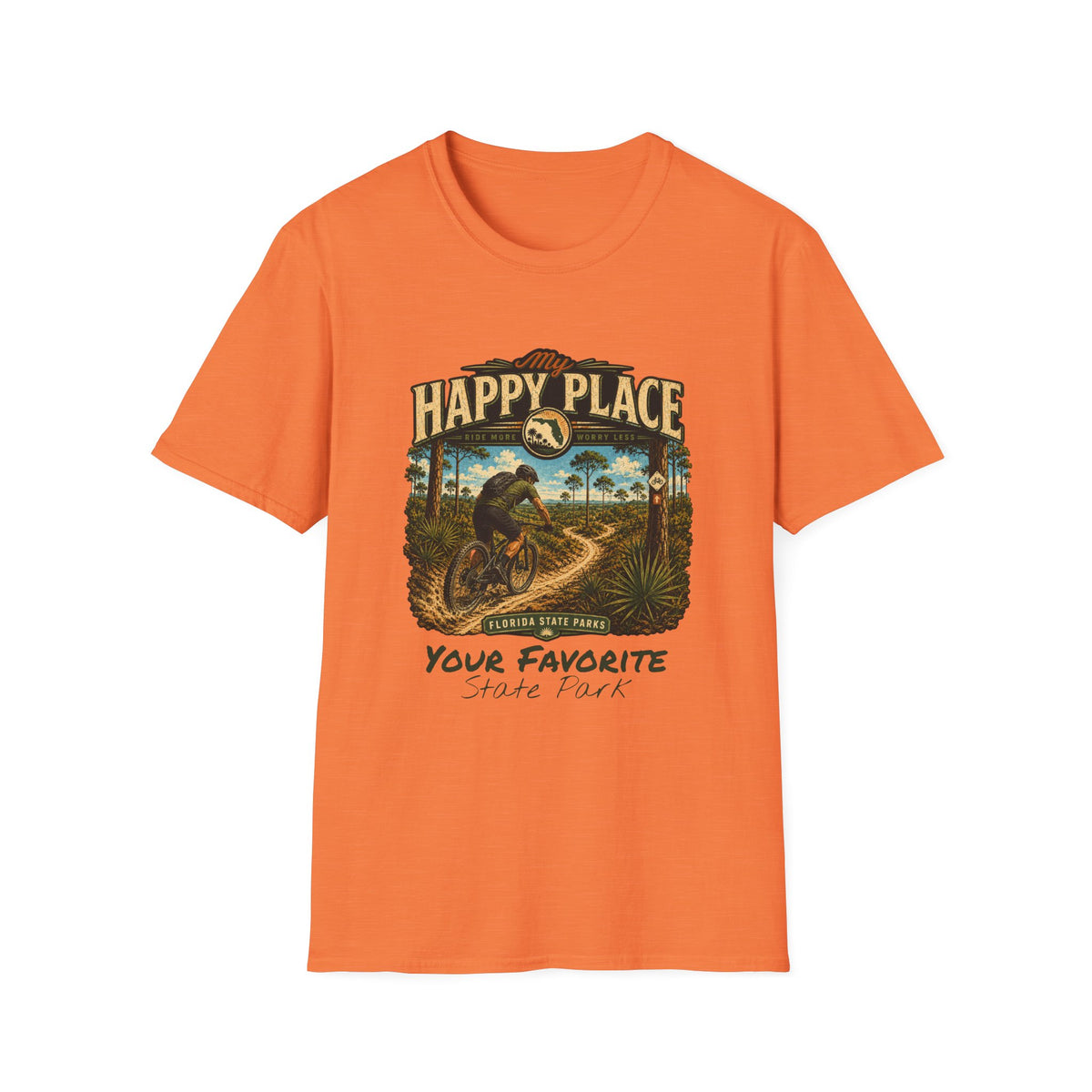 CUSTOMIZABLE Mountain Bike- Retro Tee