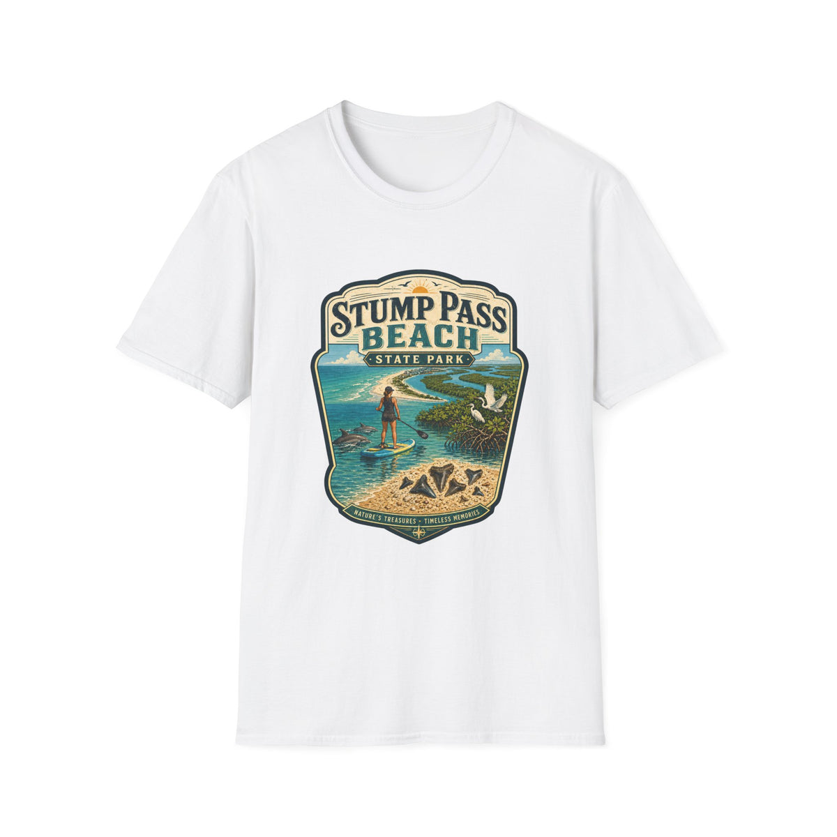 Stump Pass Beach — Retro Tee