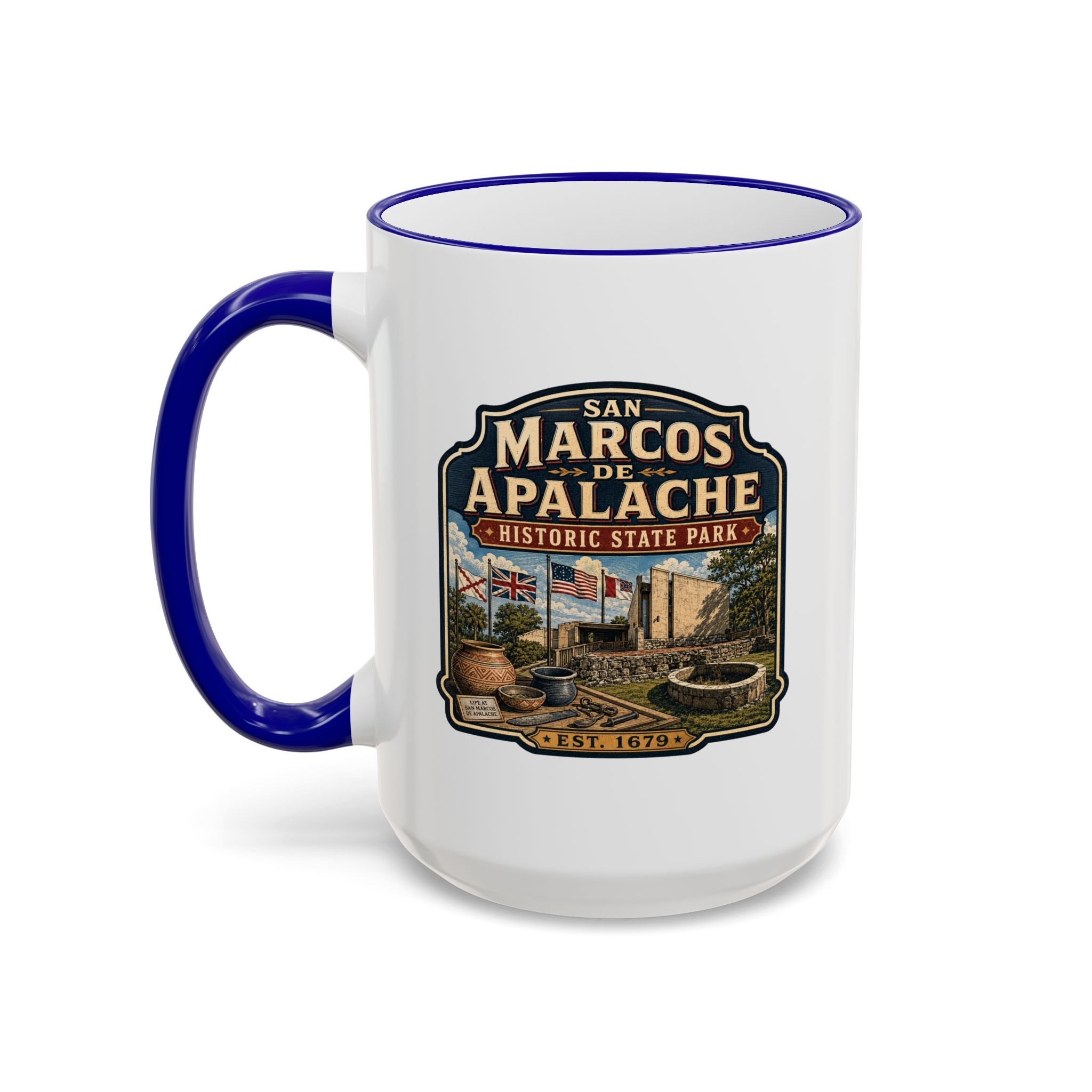 San Marcos de Apalache Accent Rim & Handle 11oz/15oz