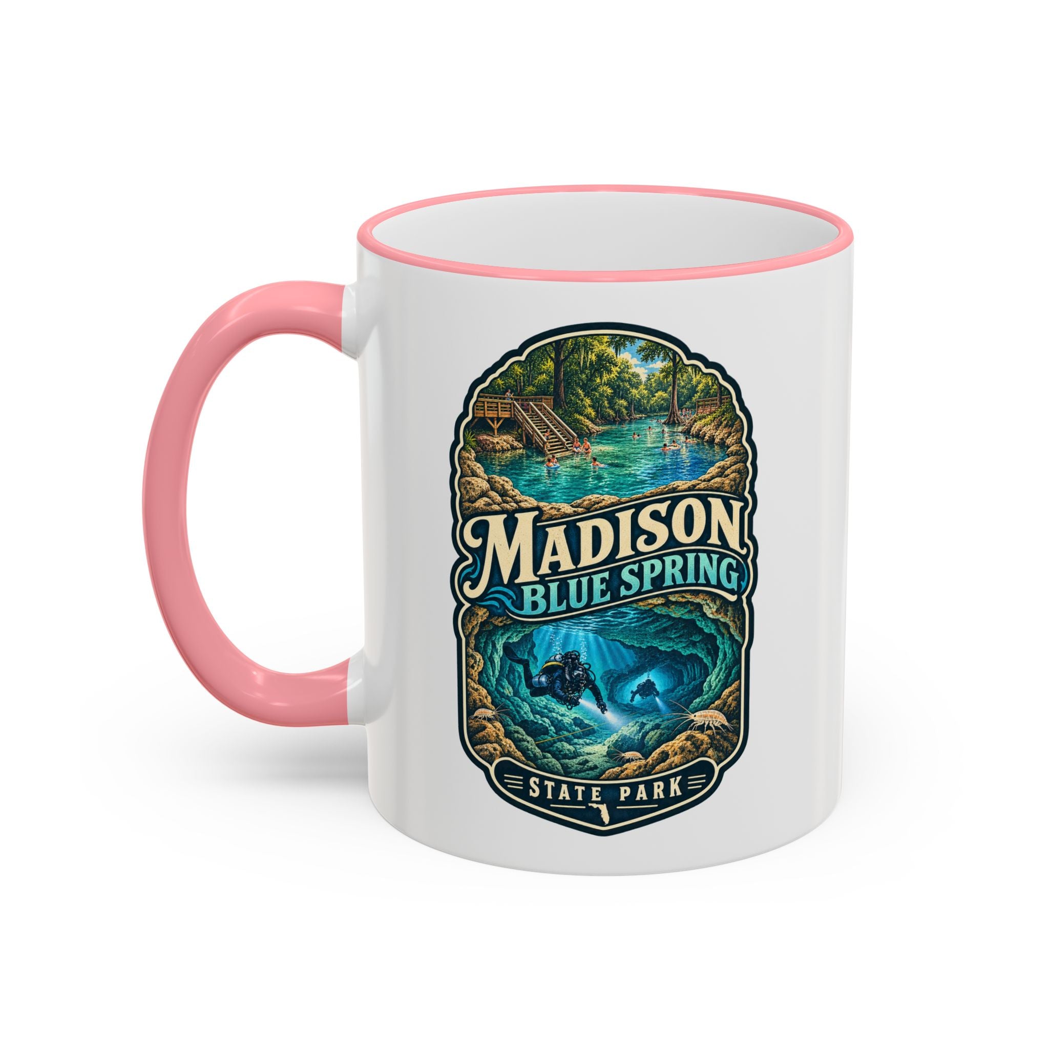 Madison Blue Spring Accent Rim & Handle 11oz/15oz