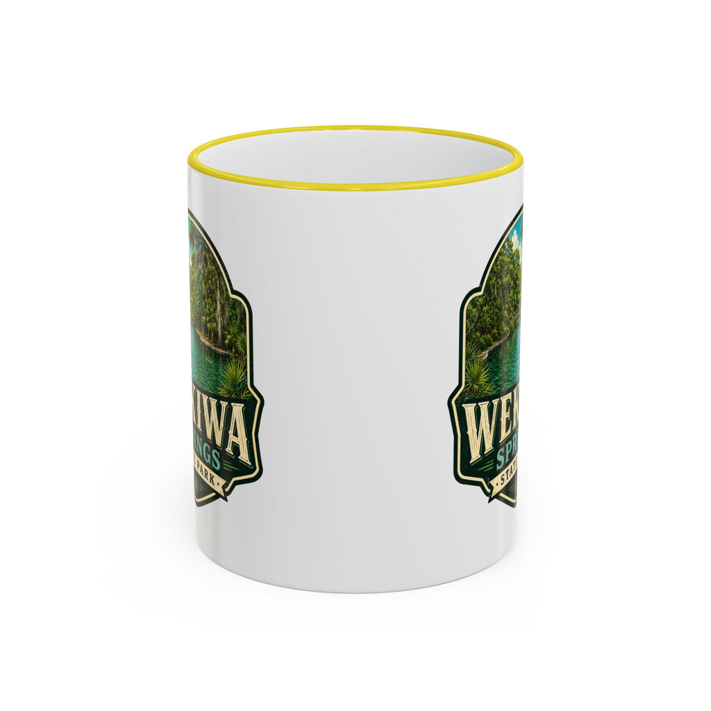 Wekiwa Springs Vintage Mug — Accent Rim & Handle 11oz/15oz
