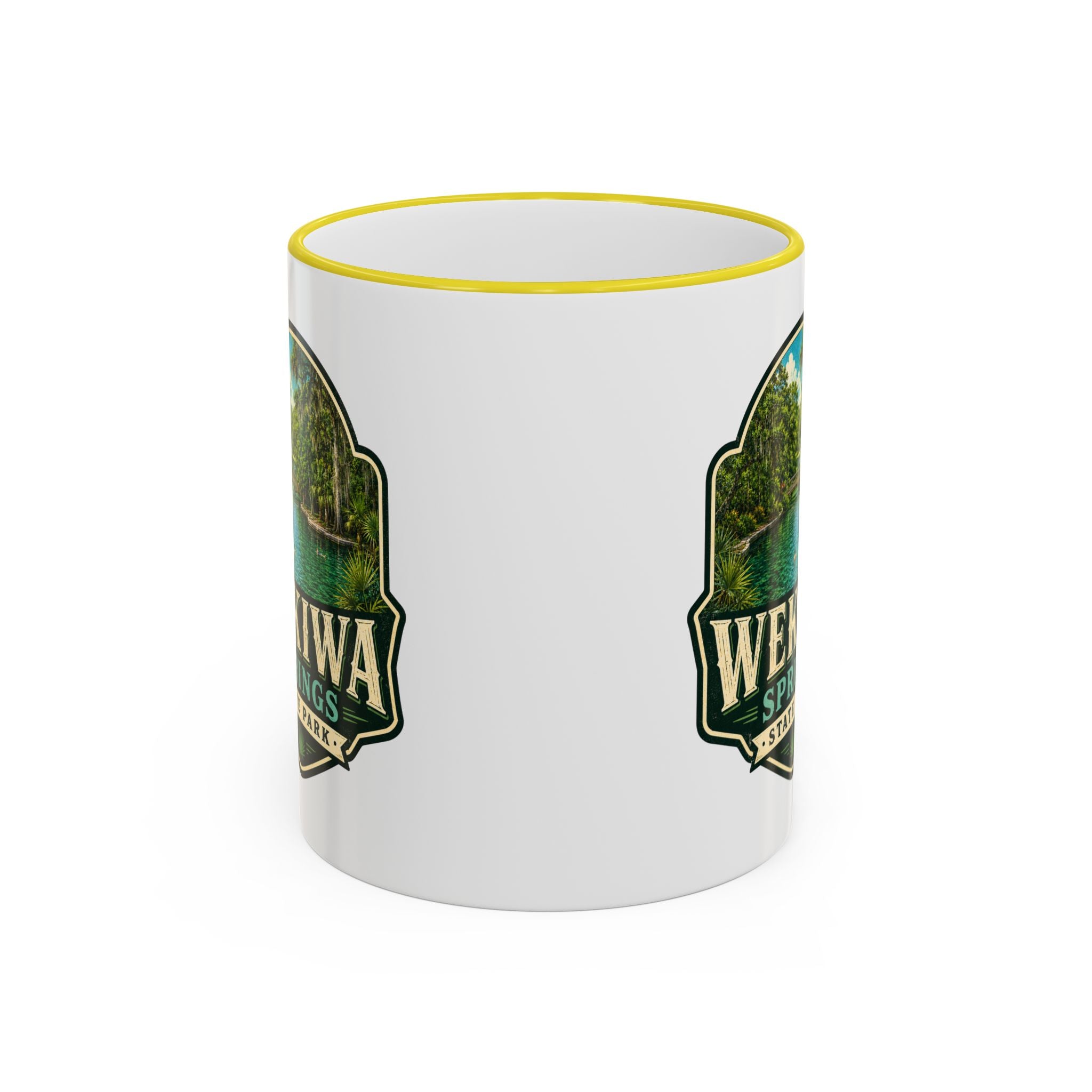 Wekiwa Springs Vintage Mug — Accent Rim & Handle 11oz/15oz
