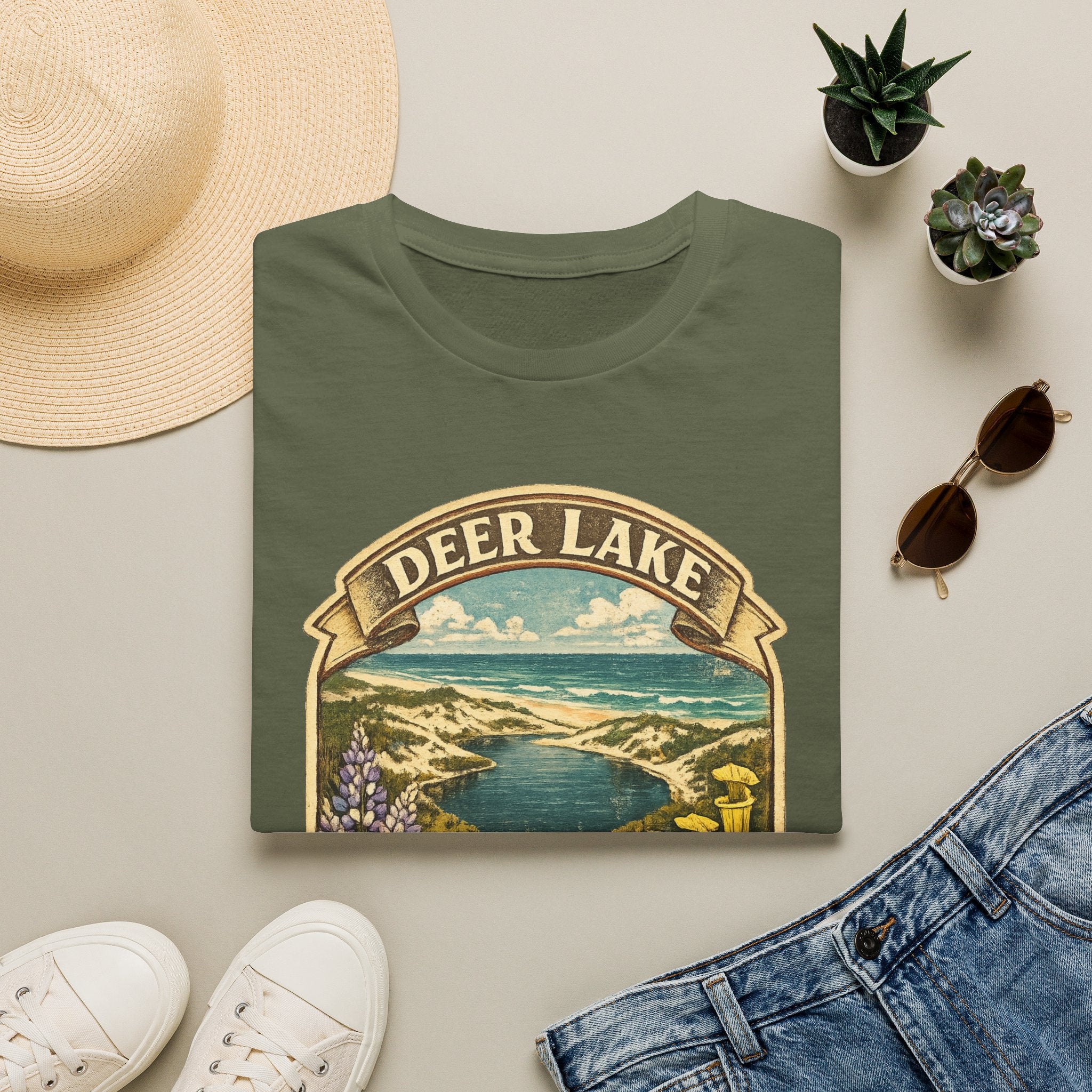 Deer Lake- Retro Tee