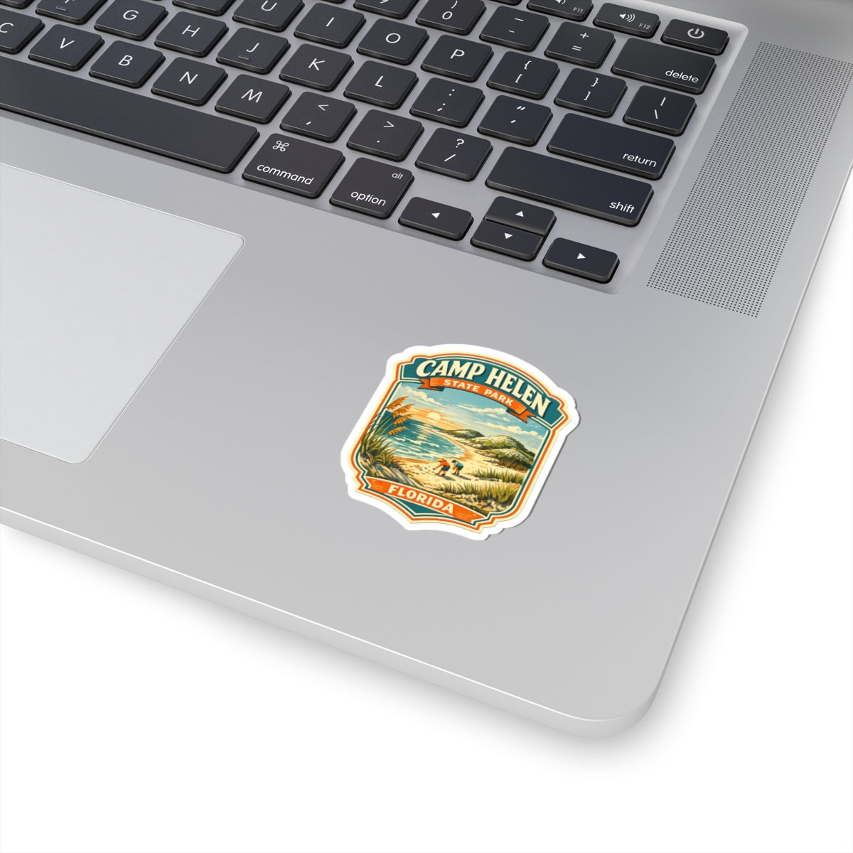 Camp Helen State Park Florida Sticker — Vintage Beach Travel Decal