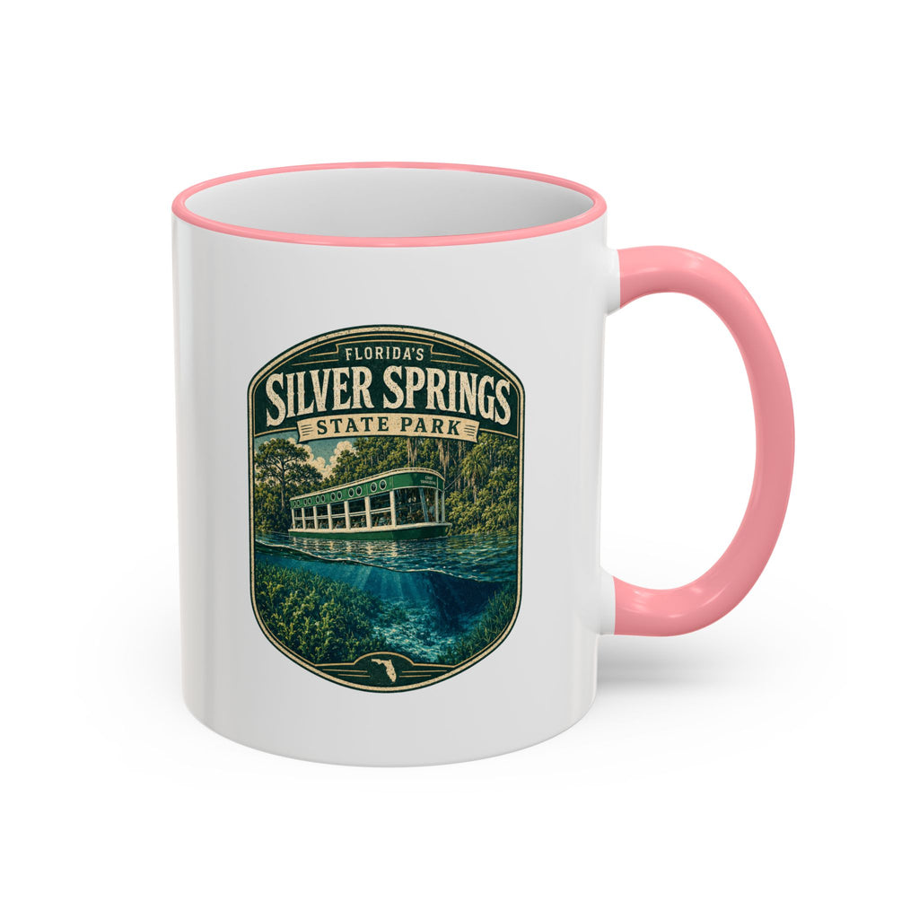 Silver Springs Vintage Mug — Accent Rim & Handle 11oz/15oz