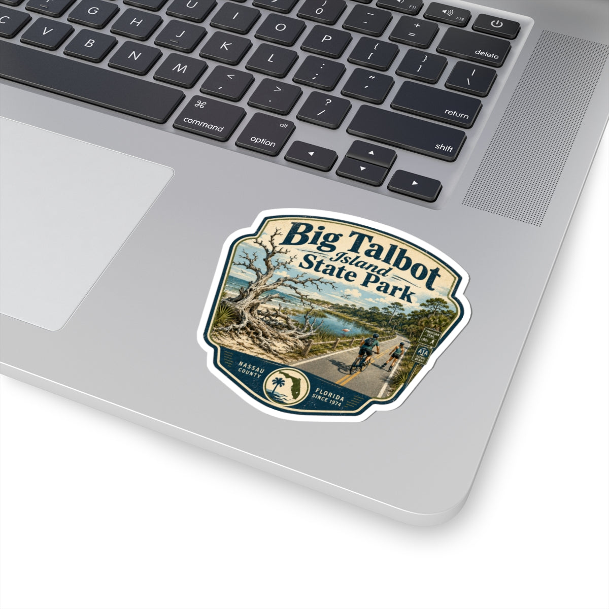 Big Talbot Island State Park Sticker – Vintage Florida Park Badge Kiss-Cut