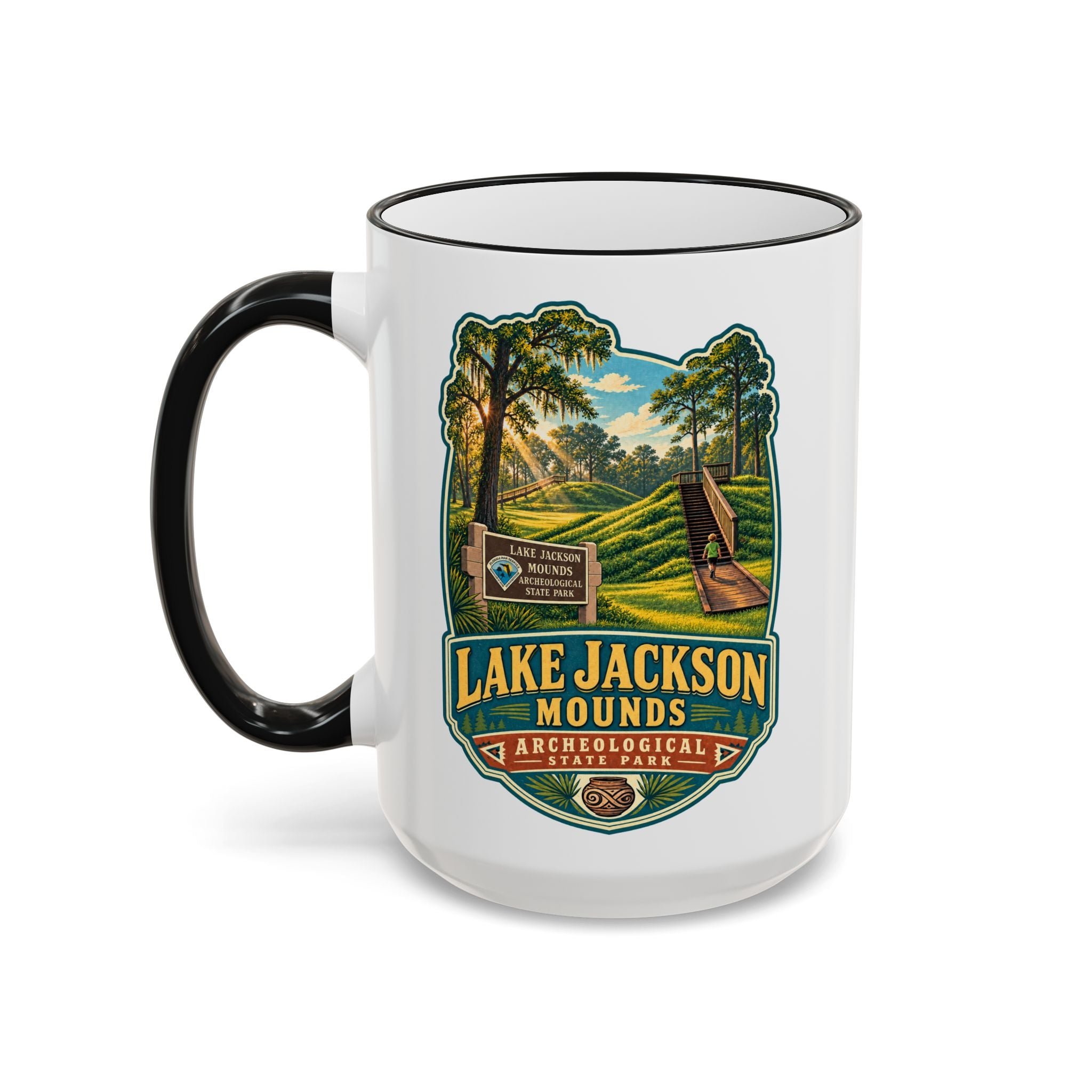 Lake Jackson Mounds Accent Rim & Handle 11oz/15oz